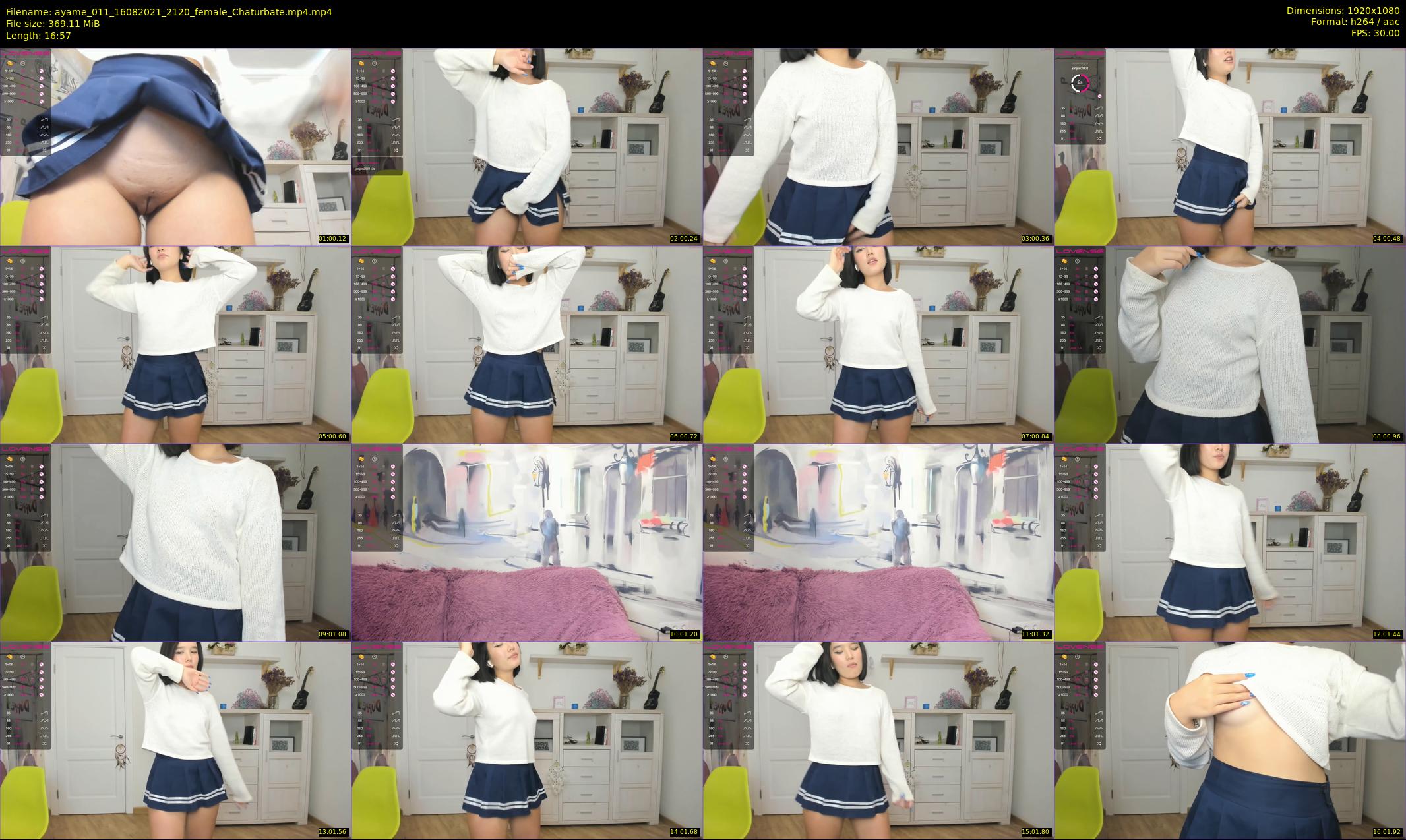 ayame_011 — 17 minute Chaturbate female cam show recording, 1080p, Aug 16, 2021