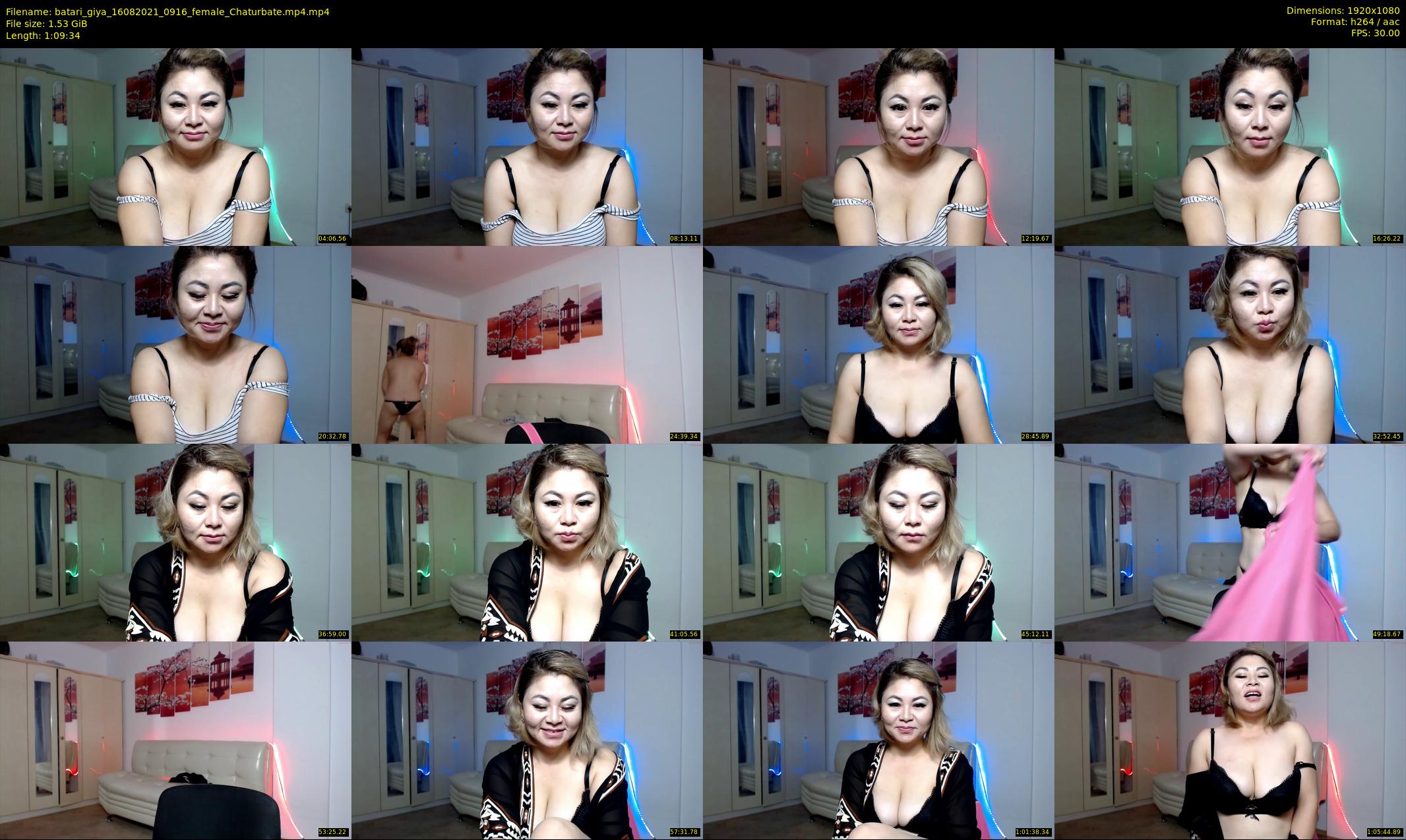 batari_giya — 70 minute Chaturbate female cam show recording, 1080p, Aug 16, 2021