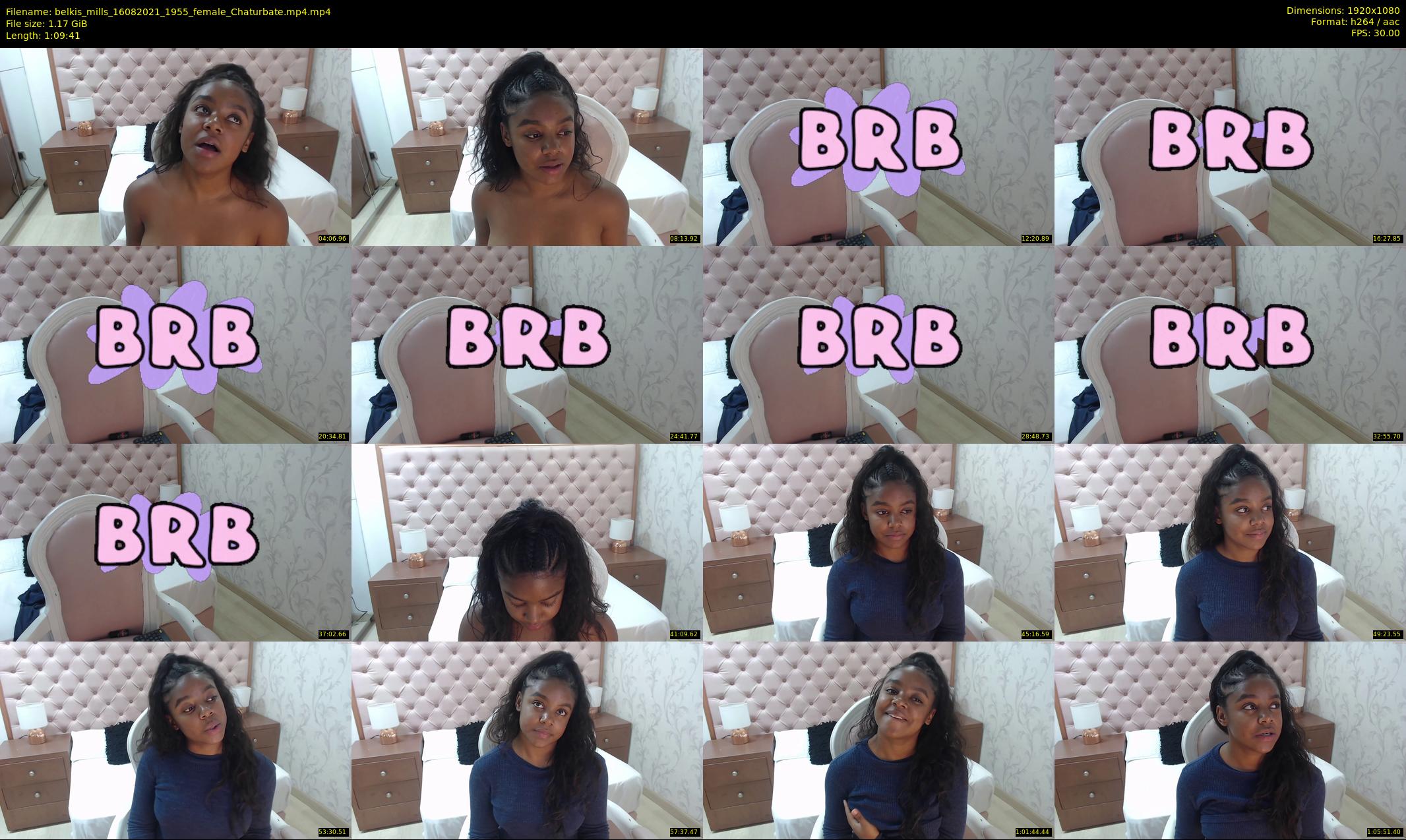belkis_mills — 70 minute Chaturbate female cam show recording, 1080p, Aug 16, 2021