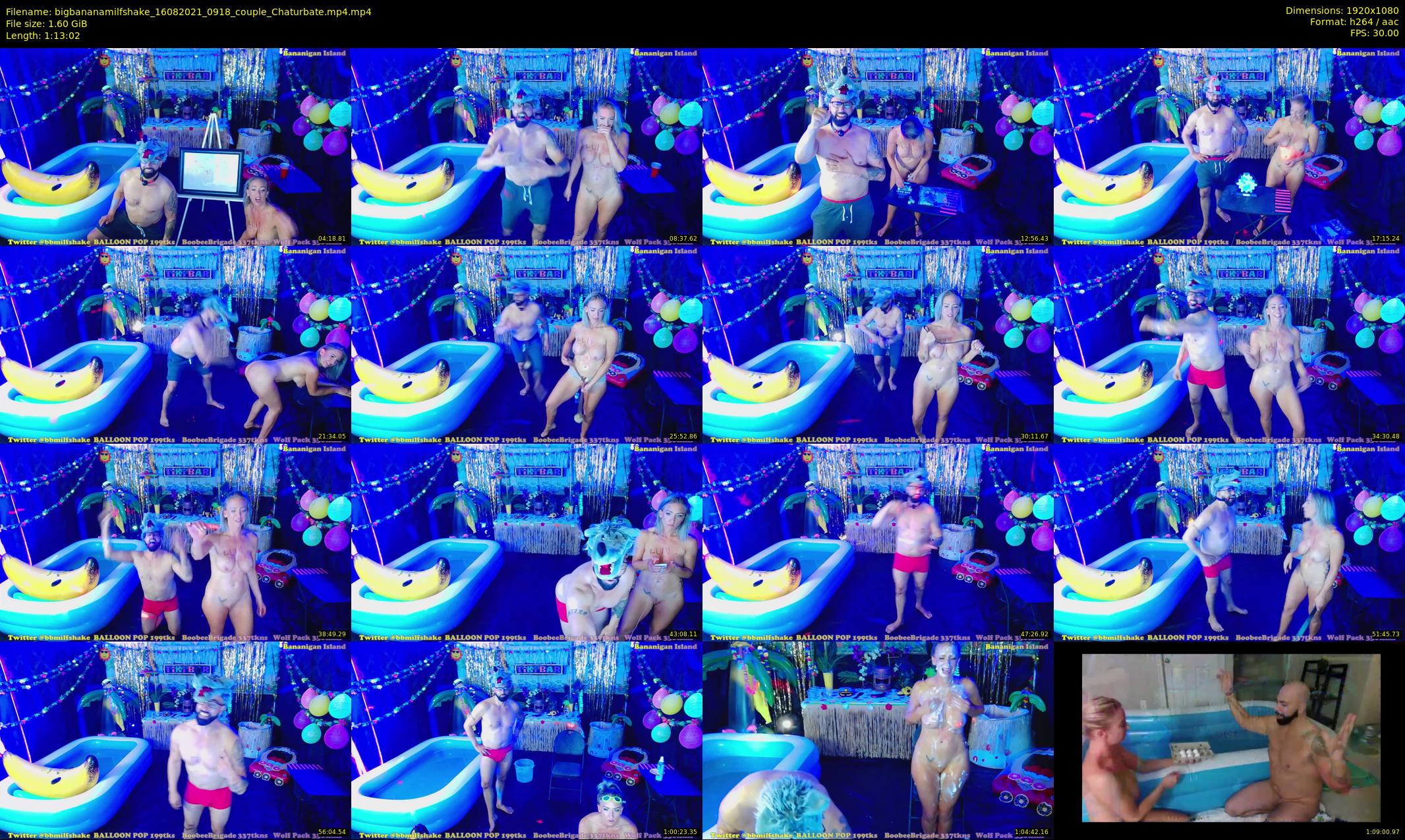 bigbananamilfshake — 74 minute Chaturbate couple cam show recording, 1080p, Aug 16, 2021