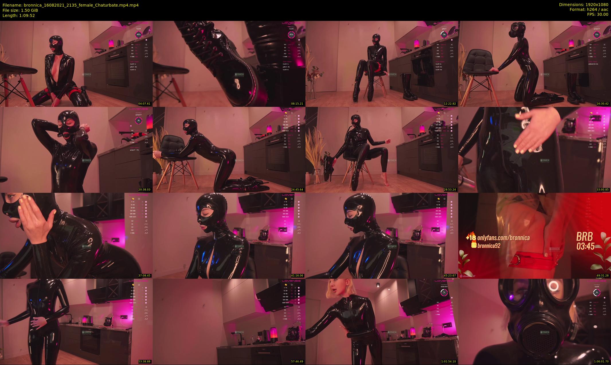 bronnica — 70 minute Chaturbate female cam show recording, 1080p, Aug 16, 2021