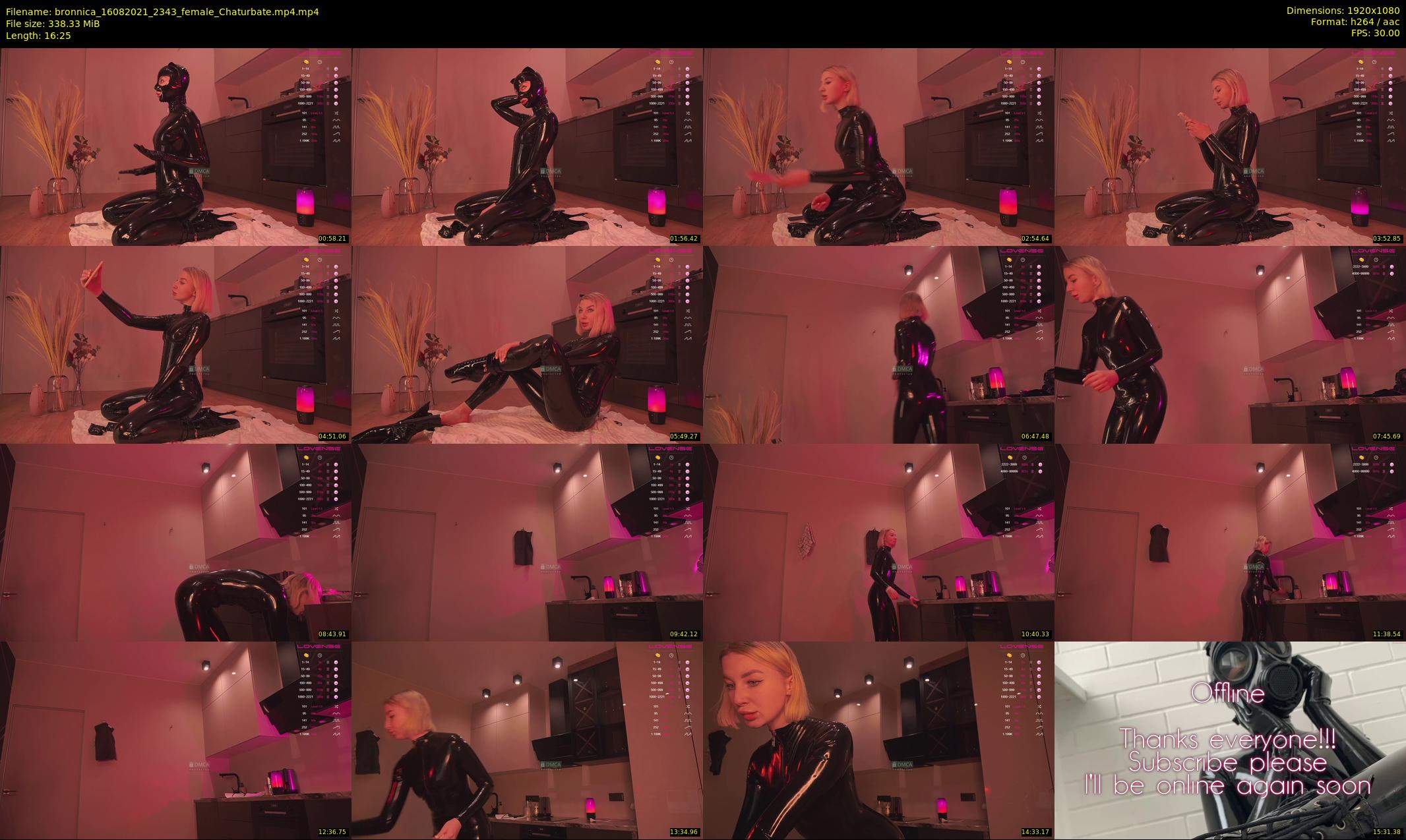 bronnica — 17 minute Chaturbate female cam show recording, 1080p, Aug 16, 2021