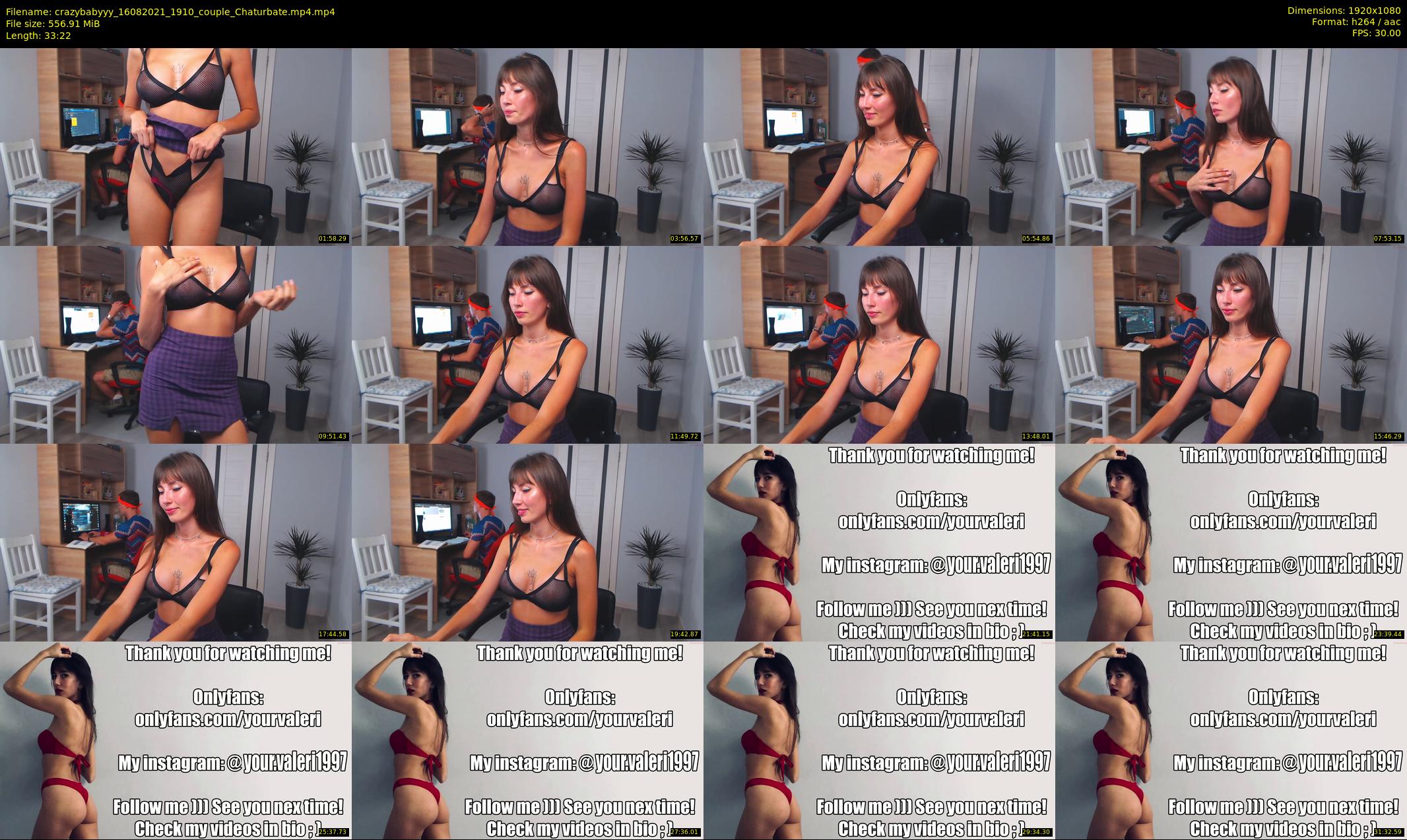 crazybabyyy — 34 minute Chaturbate couple cam show recording, 1080p, Aug 16, 2021