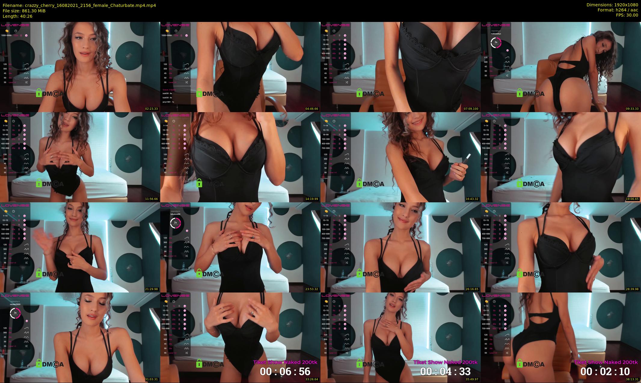 crazzy_cherry — 41 minute Chaturbate female cam show recording, 1080p, Aug 16, 2021
