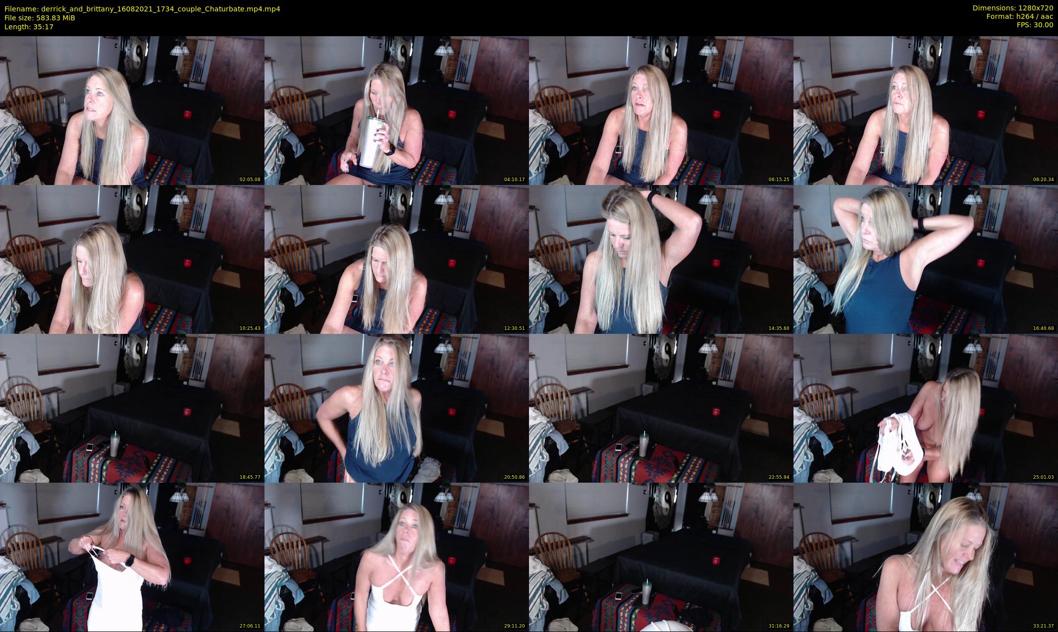 derrick_and_brittany — 36 minute Chaturbate couple cam show recording, 720p, Aug 16, 2021