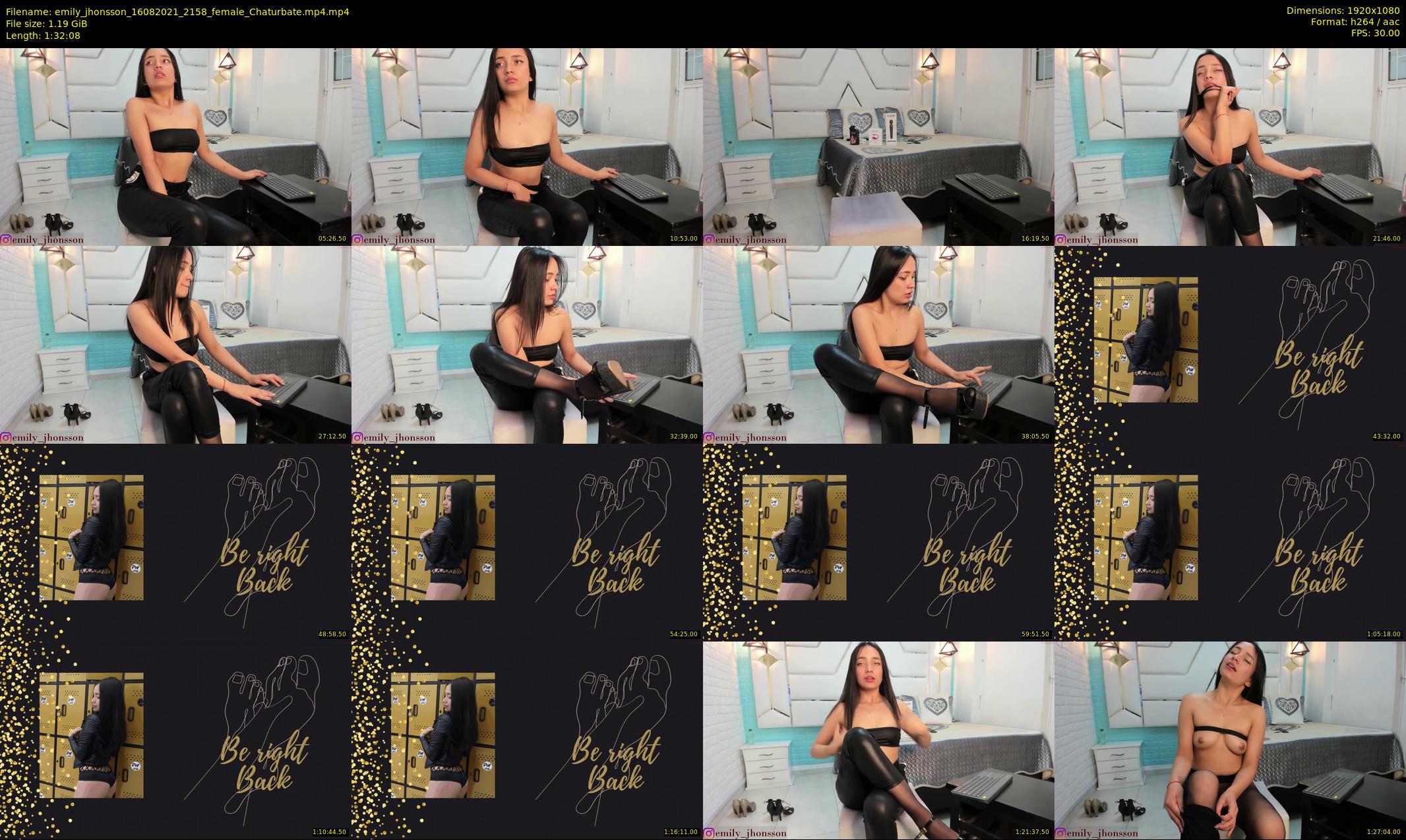 emily_jhonsson — 93 minute Chaturbate female cam show recording, 1080p, Aug 16, 2021