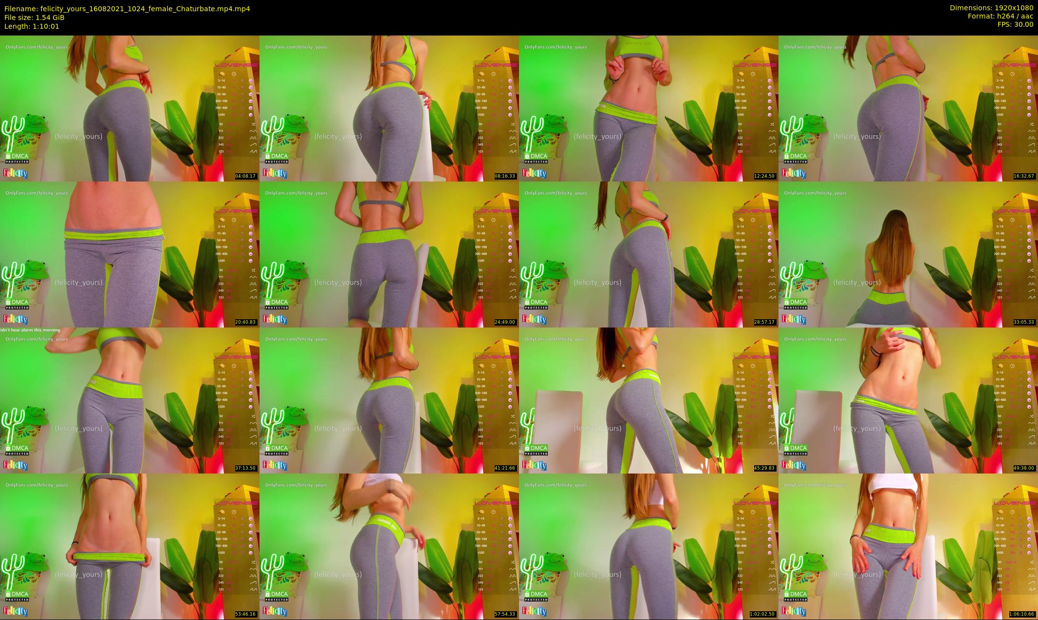 felicity_yours — 71 minute Chaturbate female cam show recording, 1080p, Aug 16, 2021