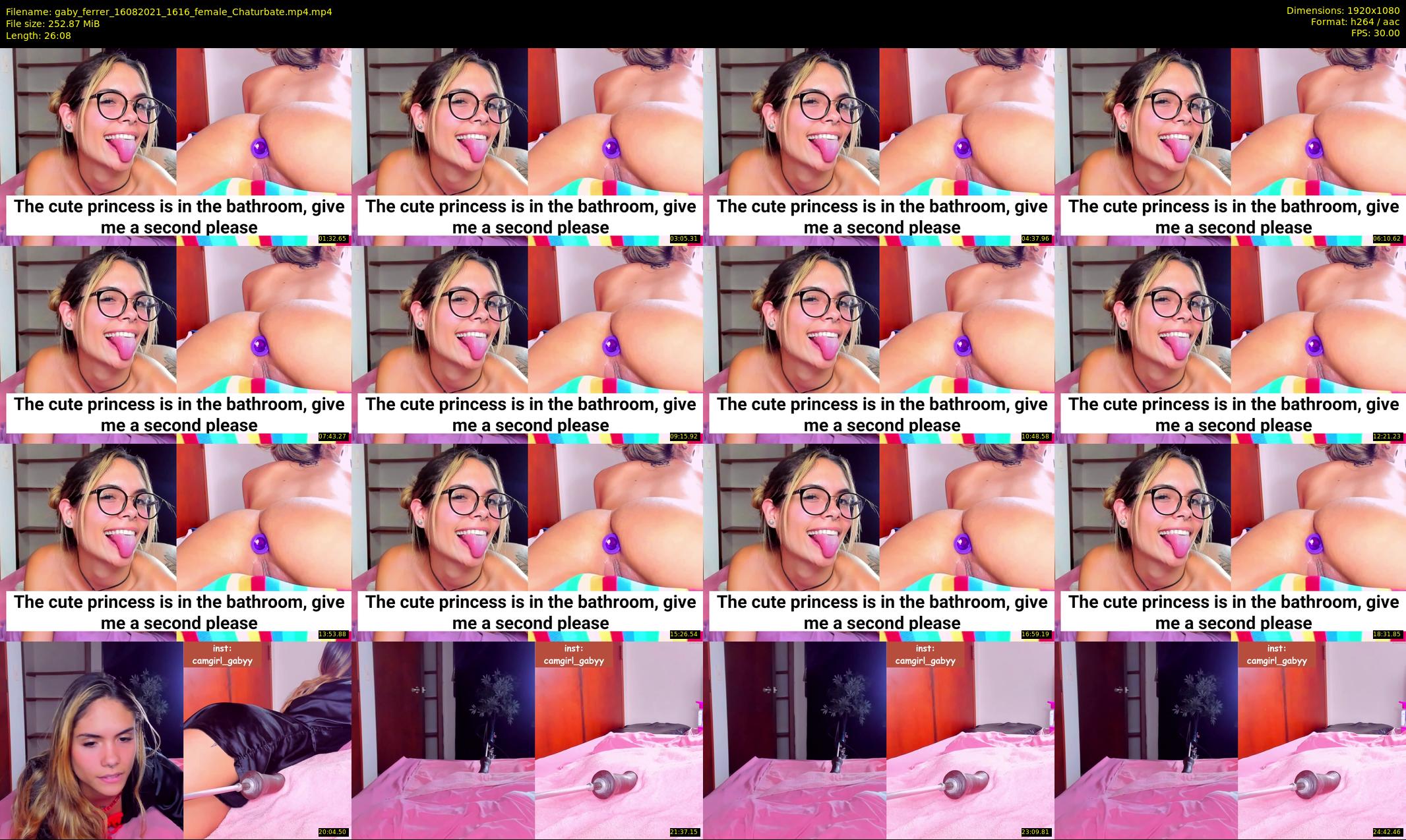 gaby_ferrer — 27 minute Chaturbate female cam show recording, 1080p, Aug 16, 2021