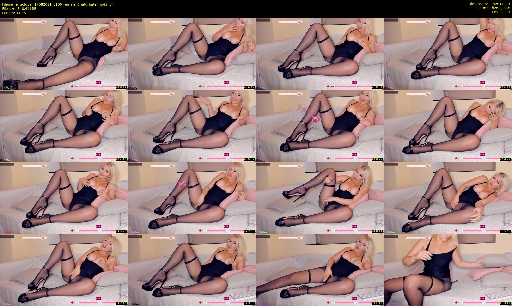 goldgal — 45 minute Chaturbate female cam show recording, 1080p, Aug 17, 2021