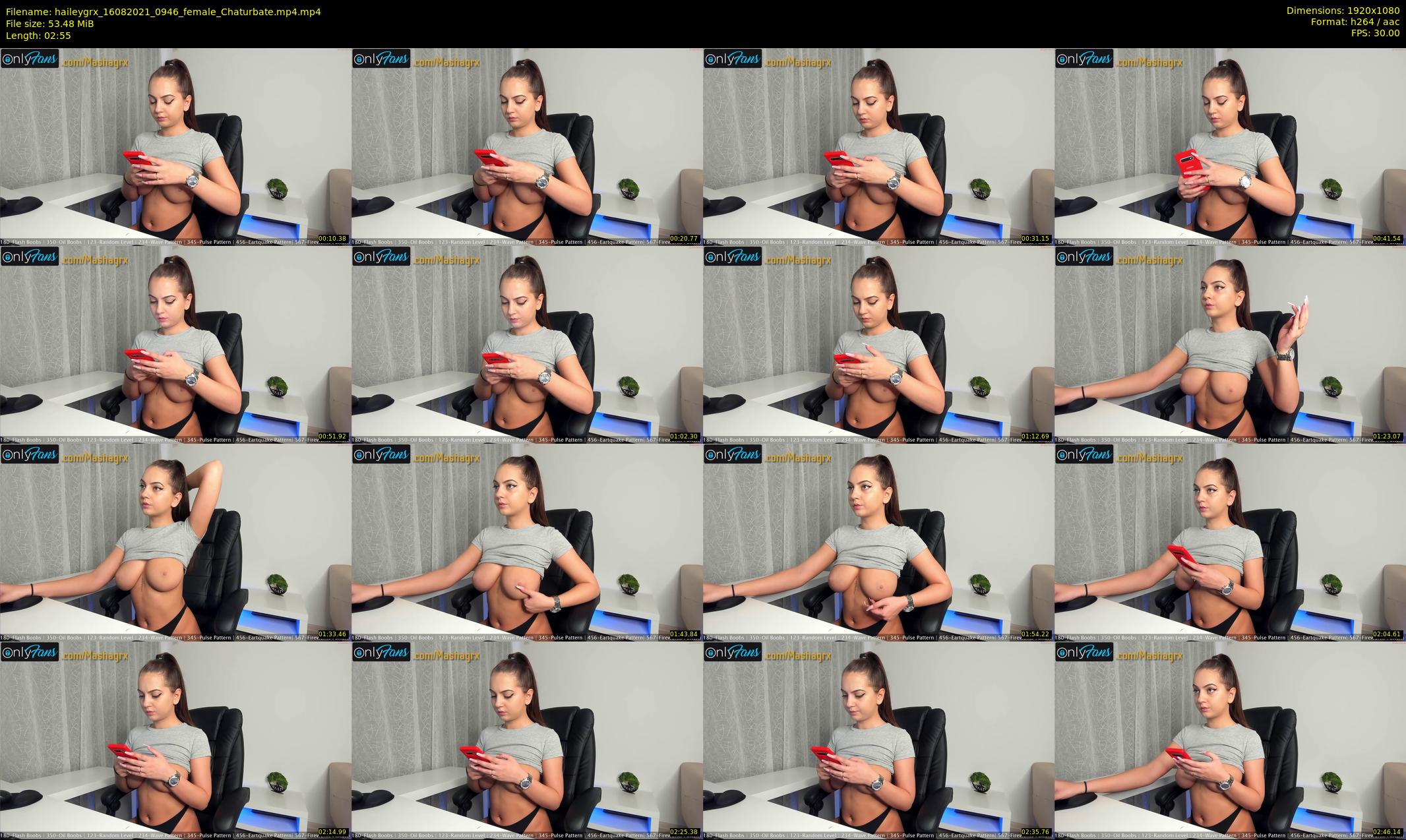 haileygrx — 3 minute Chaturbate female cam show recording, 1080p, Aug 16, 2021
