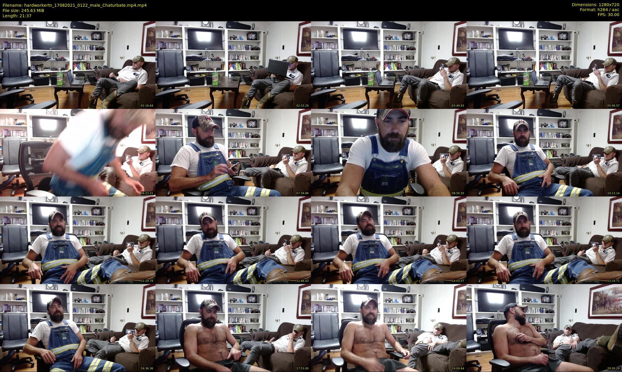 hardworkertn — 22 minute Chaturbate male cam show recording, 720p, Aug 17, 2021