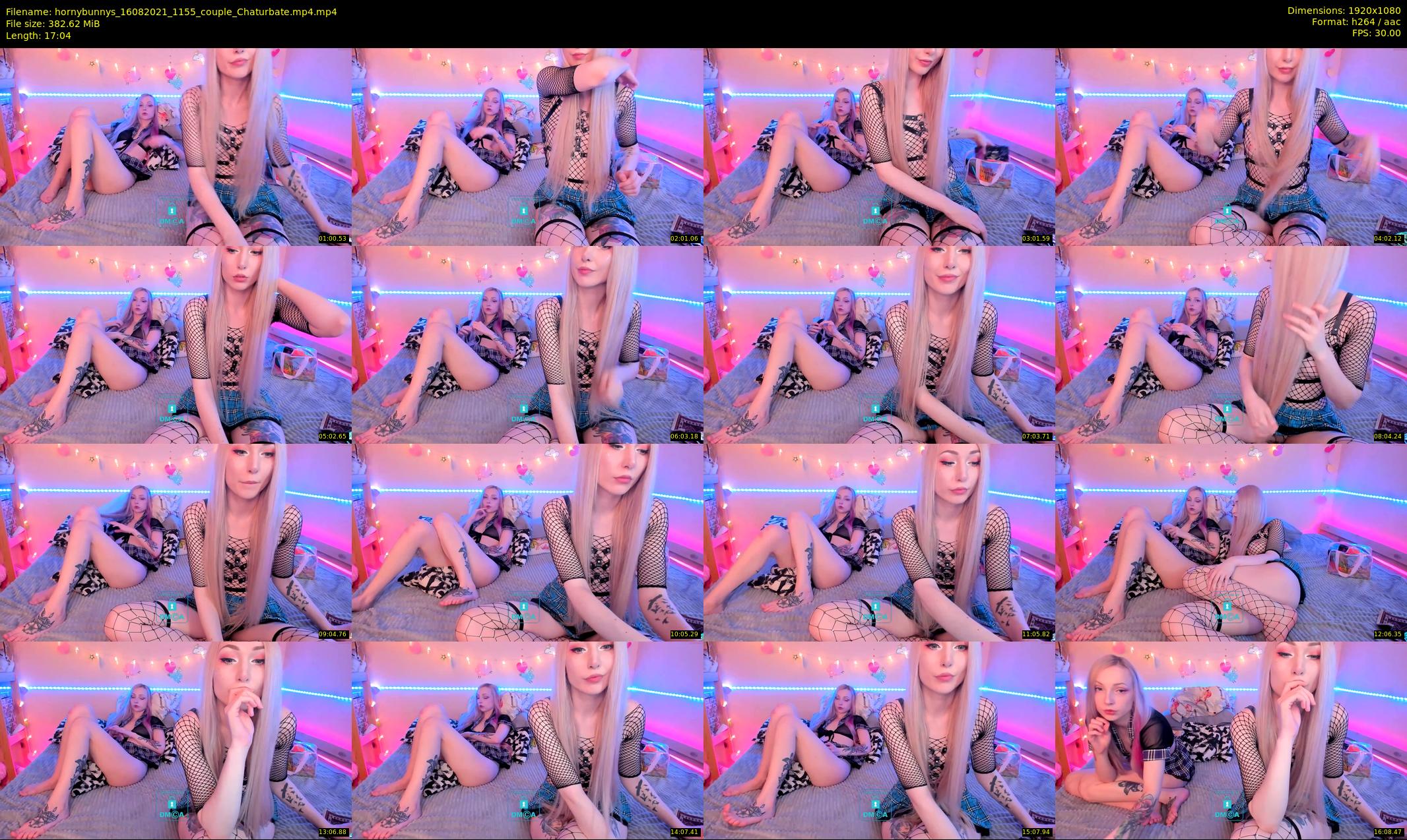 hornybunnys — 18 minute Chaturbate couple cam show recording, 1080p, Aug 16, 2021