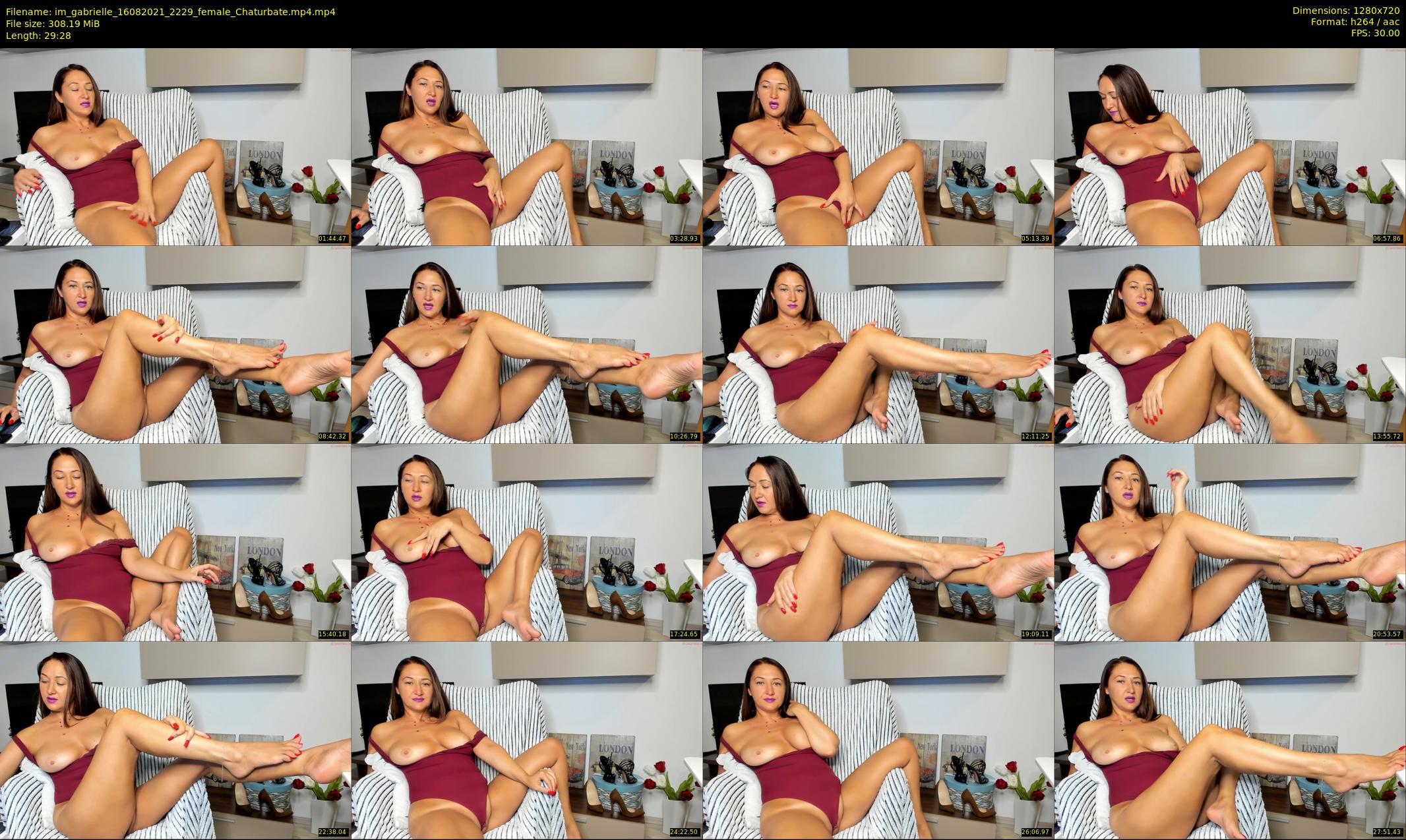 im_gabrielle — 30 minute Chaturbate female cam show recording, 720p, Aug 16, 2021