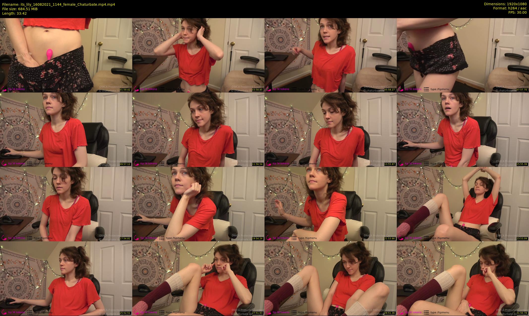 its_lily — 34 minute Chaturbate female cam show recording, 1080p, Aug 16, 2021