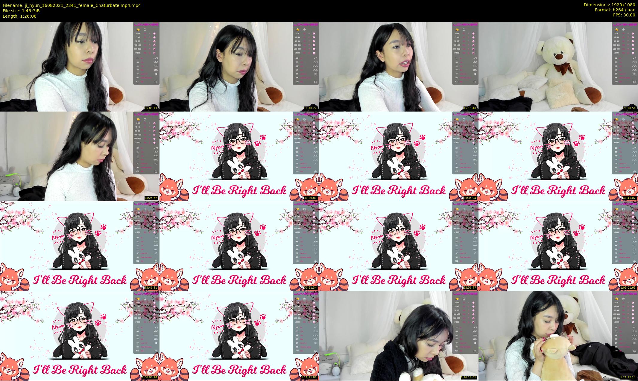 ji_hyun — 87 minute Chaturbate female cam show recording, 1080p, Aug 16, 2021