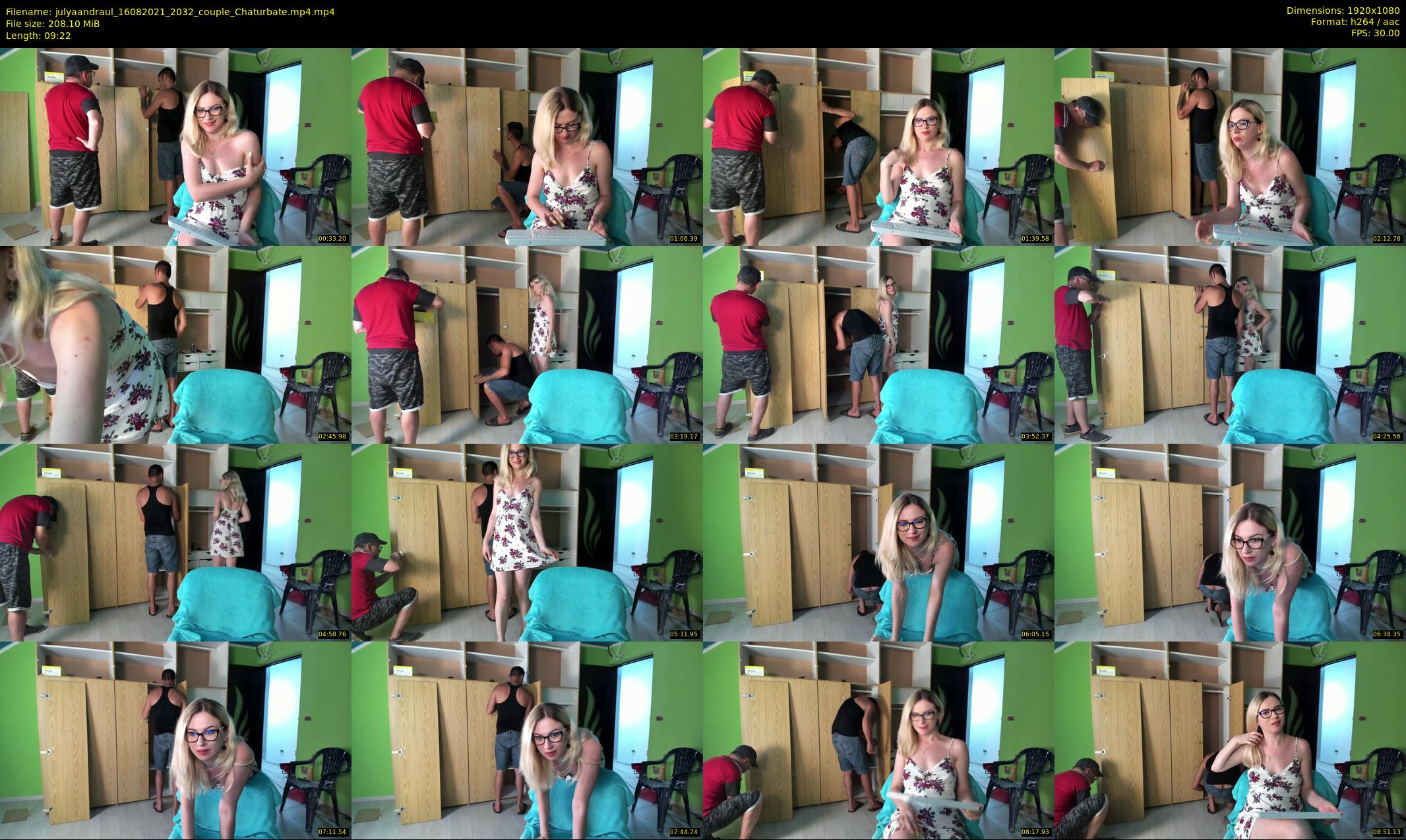julyaandraul — 10 minute Chaturbate couple cam show recording, 1080p, Aug 16, 2021