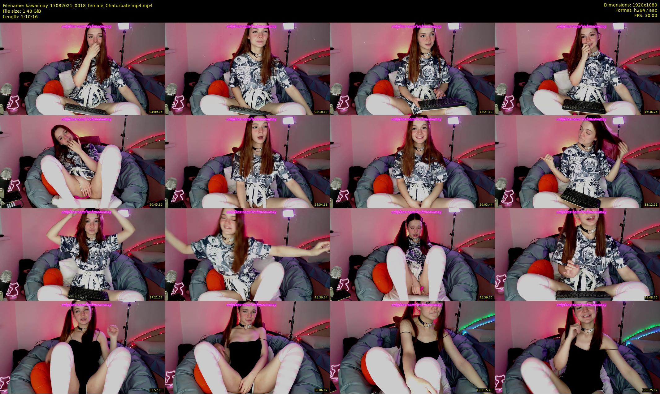 kawaimay — 71 minute Chaturbate female cam show recording, 1080p, Aug 17, 2021