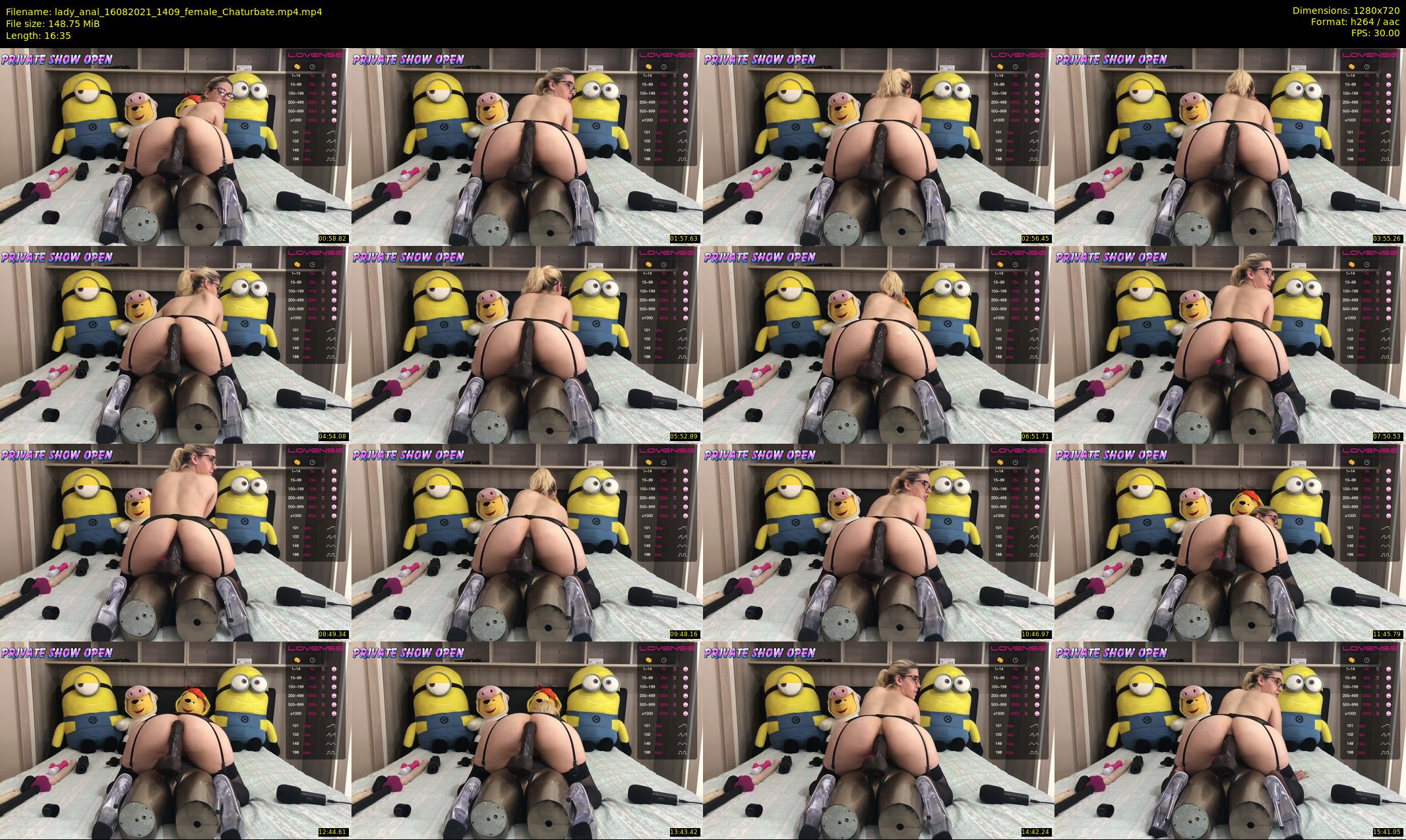 lady_anal — 17 minute Chaturbate female cam show recording, 720p, Aug 16, 2021