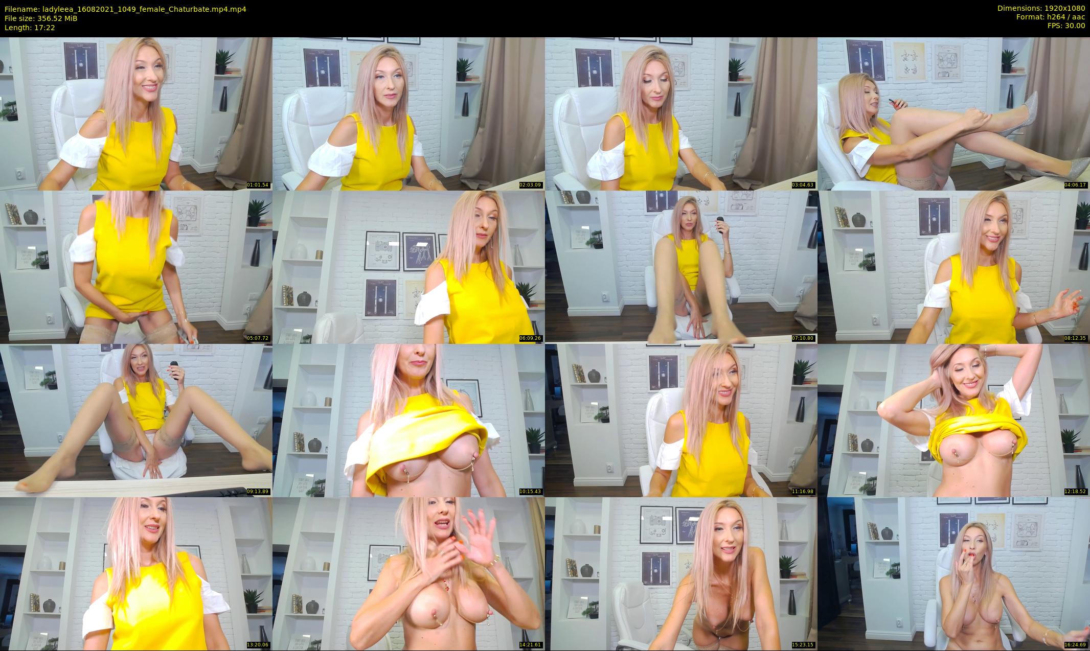 ladyleea — 18 minute Chaturbate female cam show recording, 1080p, Aug 16, 2021