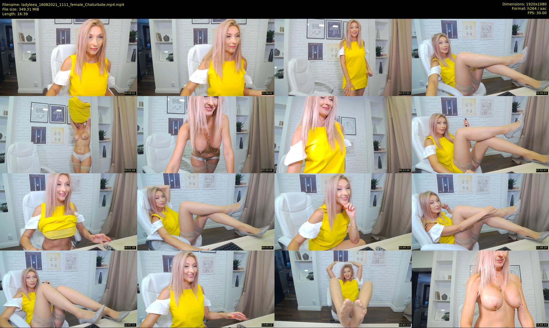 ladyleea — 17 minute Chaturbate female cam show recording, 1080p, Aug 16, 2021