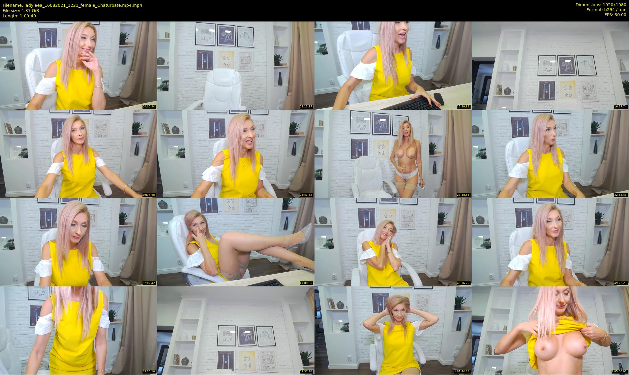 ladyleea — 70 minute Chaturbate female cam show recording, 1080p, Aug 16, 2021