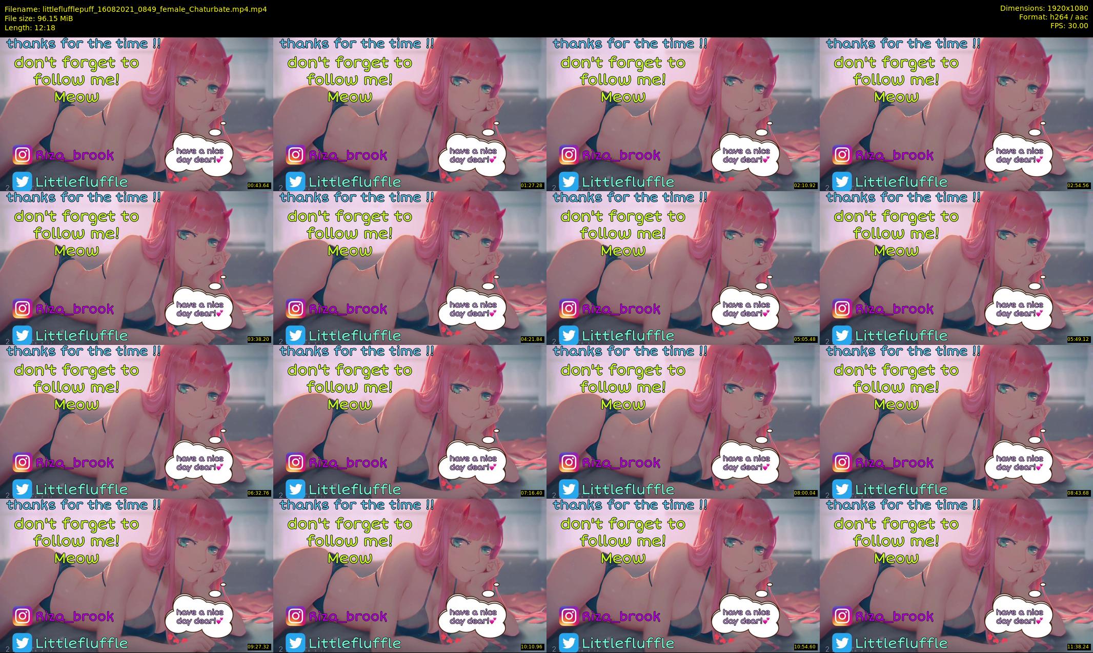 littleflufflepuff — 13 minute Chaturbate female cam show recording, 1080p, Aug 16, 2021