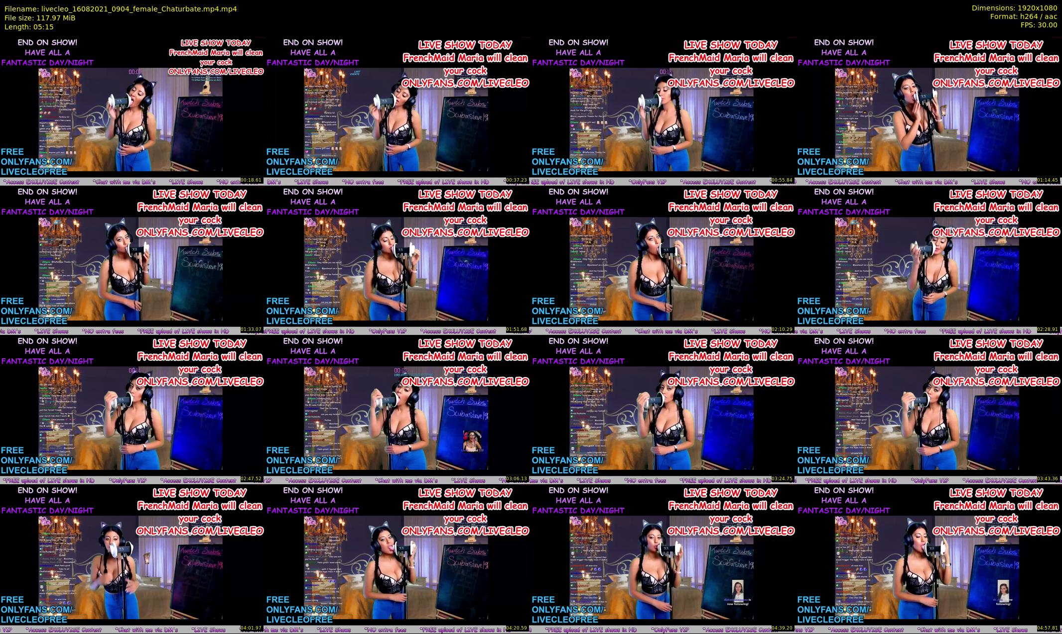 livecleo — 6 minute Chaturbate female cam show recording, 1080p, Aug 16, 2021