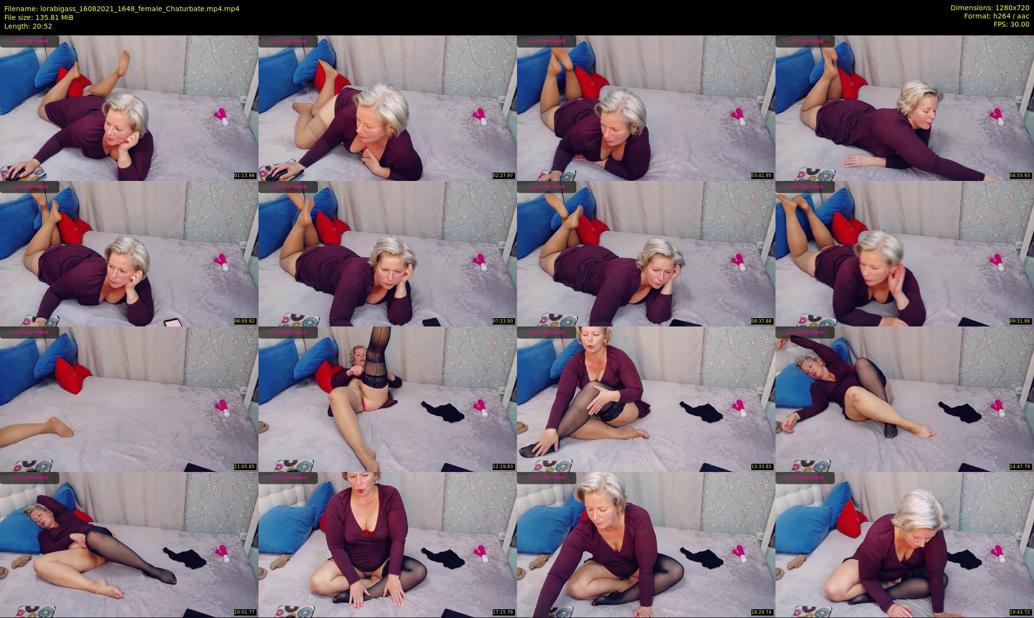 lorabigass — 21 minute Chaturbate female cam show recording, 720p, Aug 16, 2021
