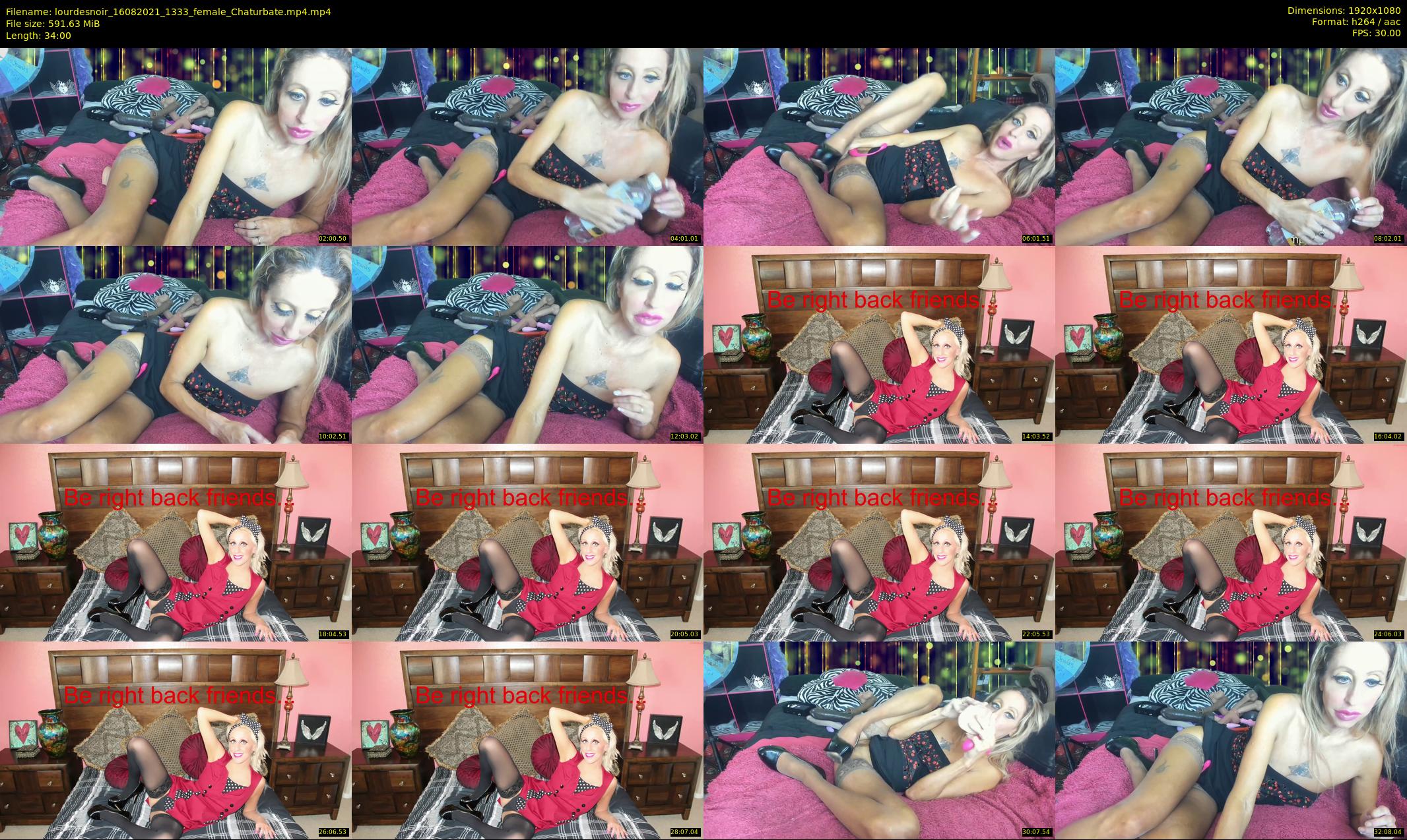 lourdesnoir — 34 minute Chaturbate female cam show recording, 1080p, Aug 16, 2021