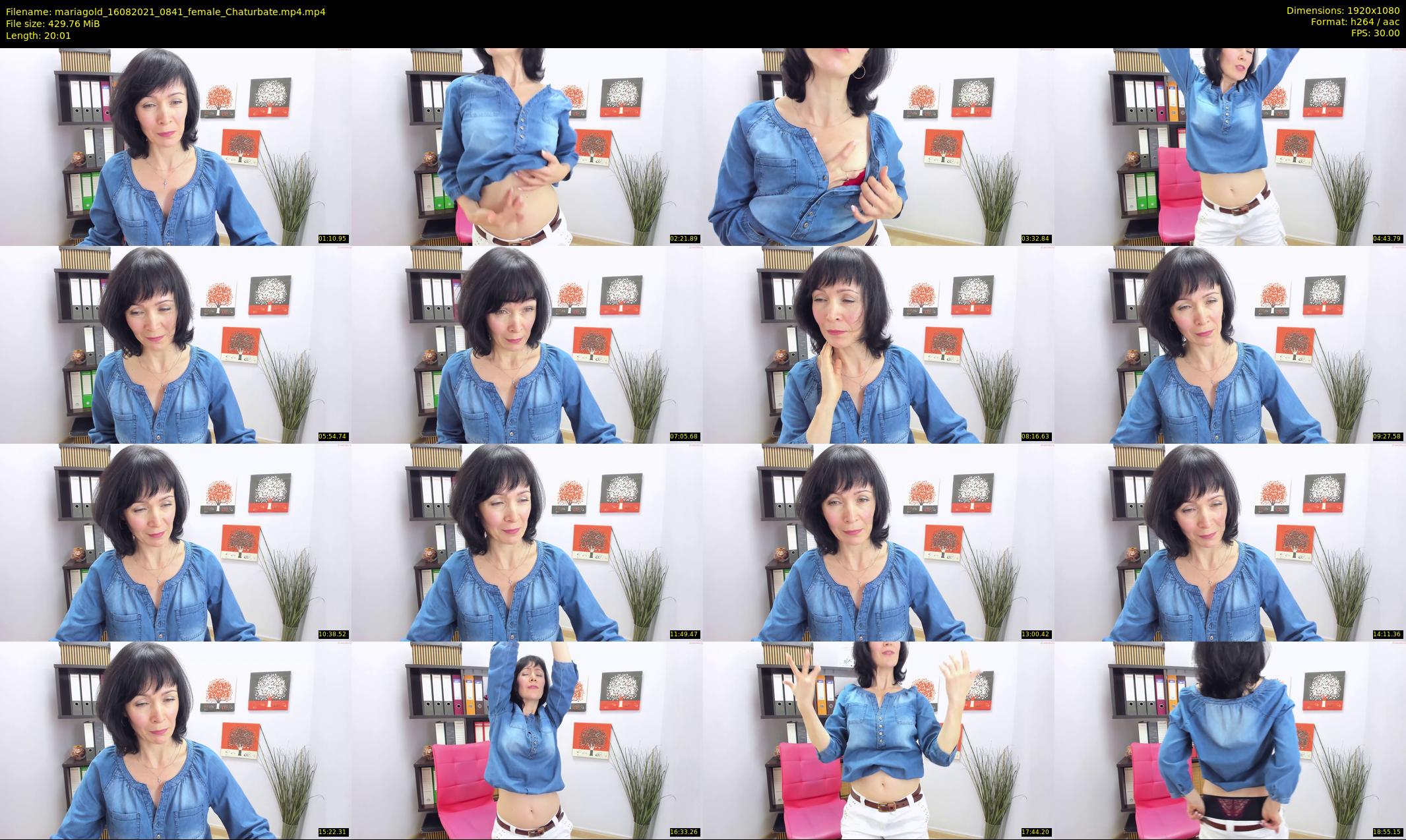 mariagold — 21 minute Chaturbate female cam show recording, 1080p, Aug 16, 2021