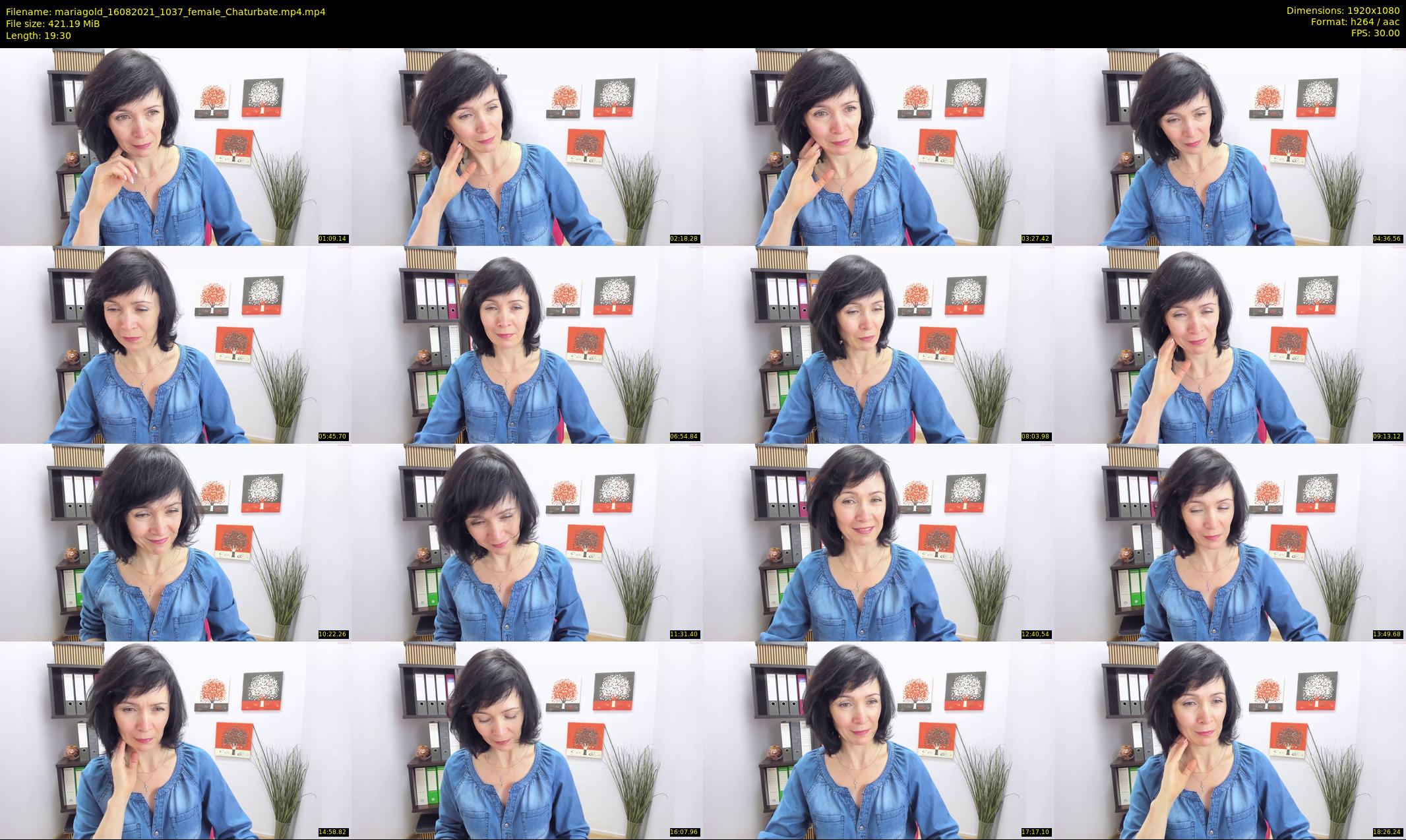 mariagold — 20 minute Chaturbate female cam show recording, 1080p, Aug 16, 2021