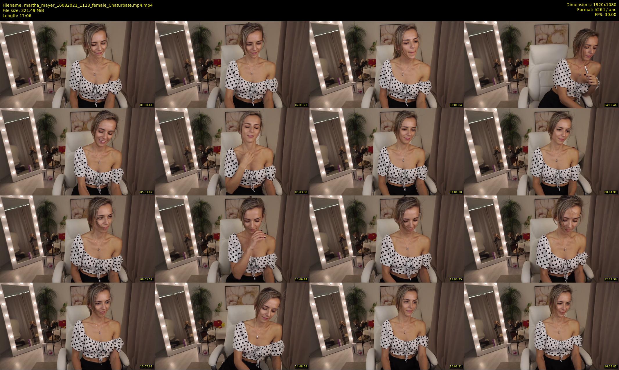 martha_mayer — 18 minute Chaturbate female cam show recording, 1080p, Aug 16, 2021