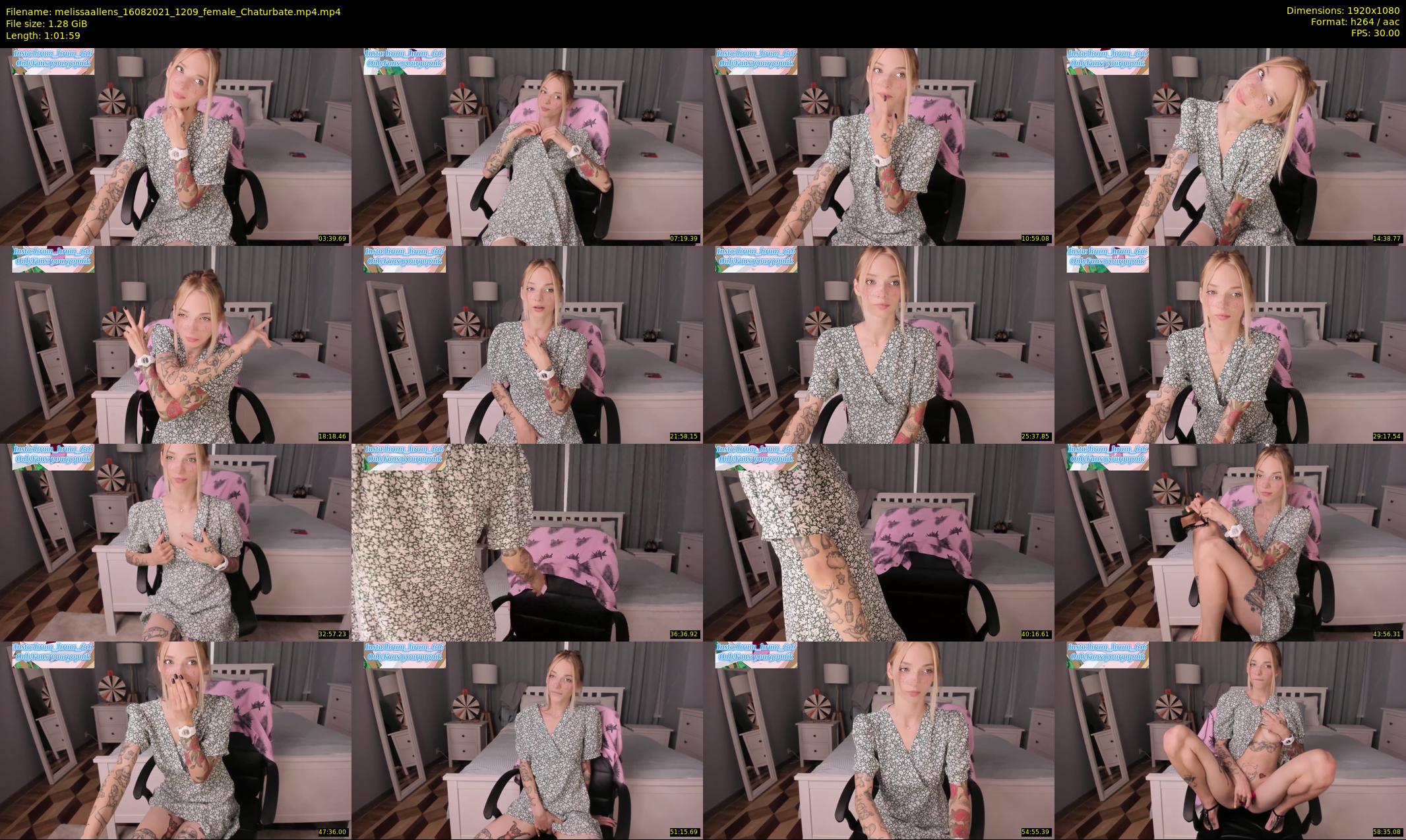 melissaallens — 62 minute Chaturbate female cam show recording, 1080p, Aug 16, 2021