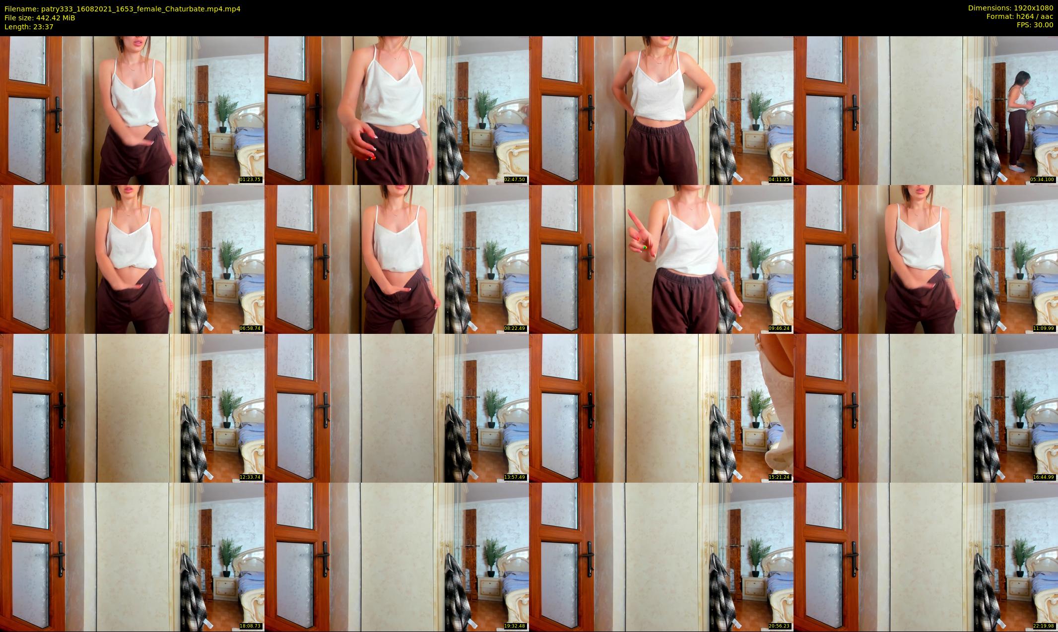 patry333 — 24 minute Chaturbate female cam show recording, 1080p, Aug 16, 2021