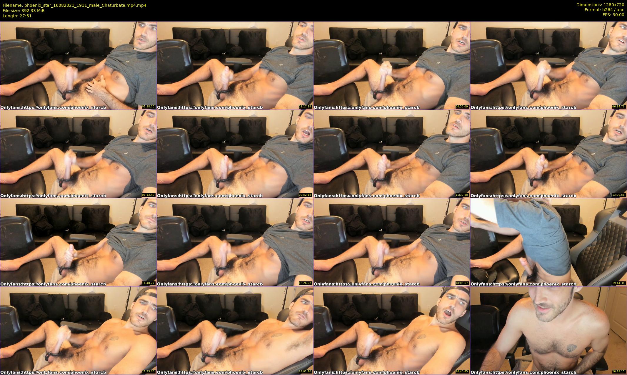 phoenix_star — 28 minute Chaturbate male cam show recording, 720p, Aug 16, 2021