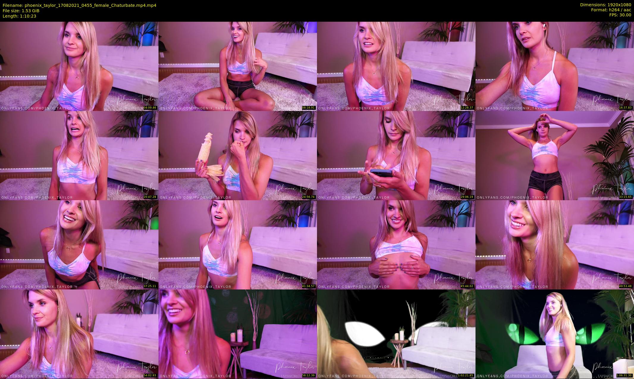phoenix_taylor — 71 minute Chaturbate female cam show recording, 1080p, Aug 17, 2021