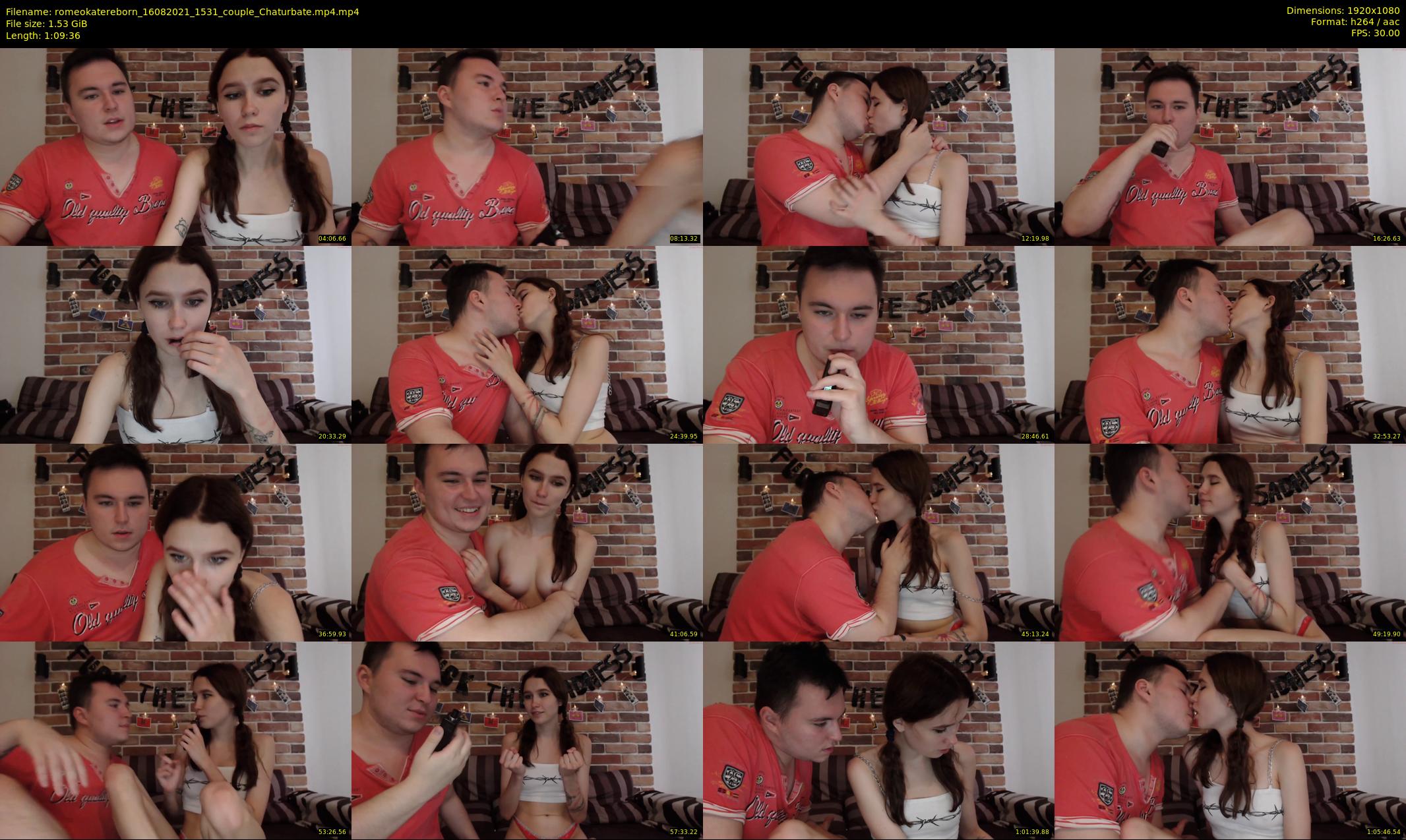 romeokatereborn — 70 minute Chaturbate couple cam show recording, 1080p, Aug 16, 2021