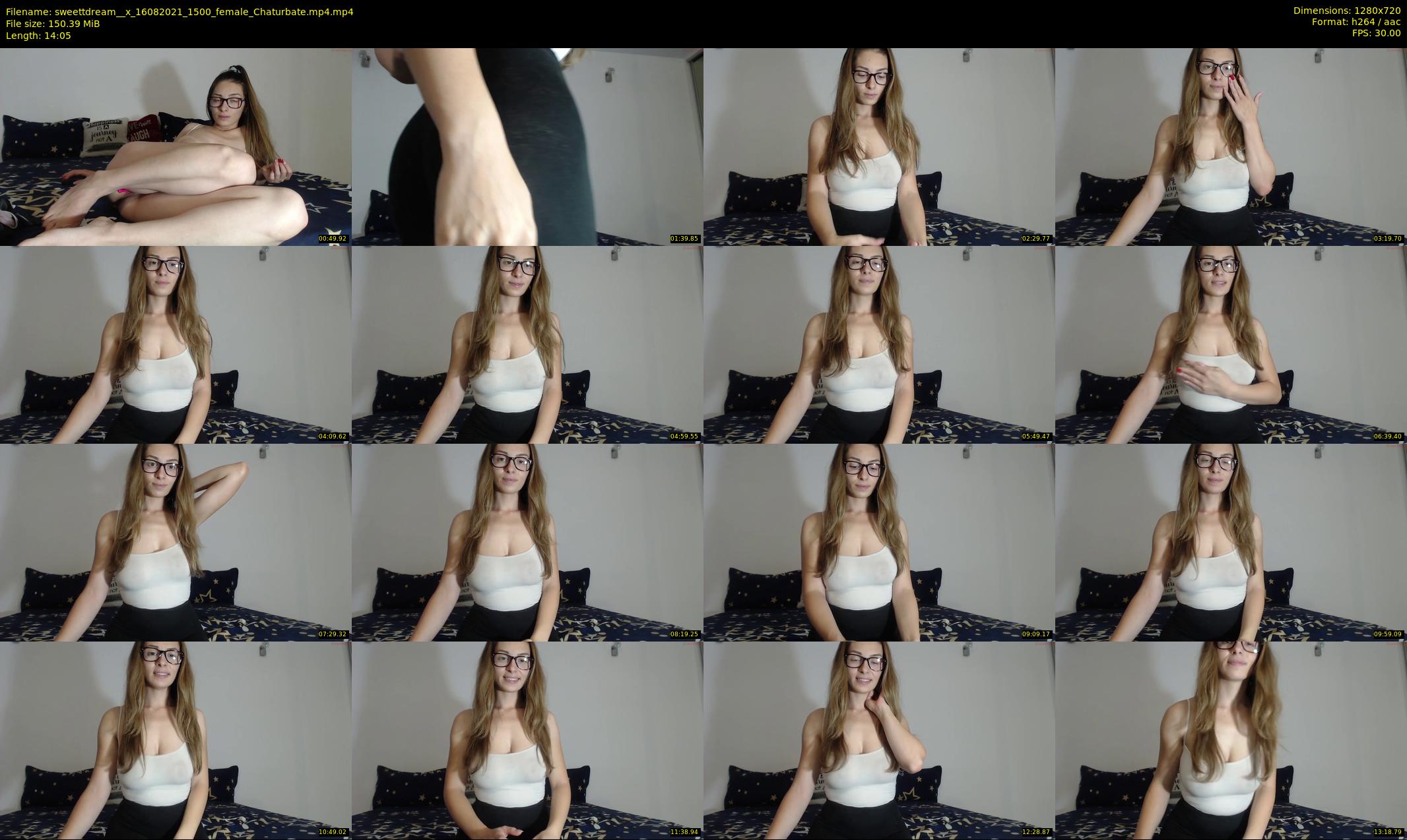 sweettdream__x — 15 minute Chaturbate female cam show recording, 720p, Aug 16, 2021