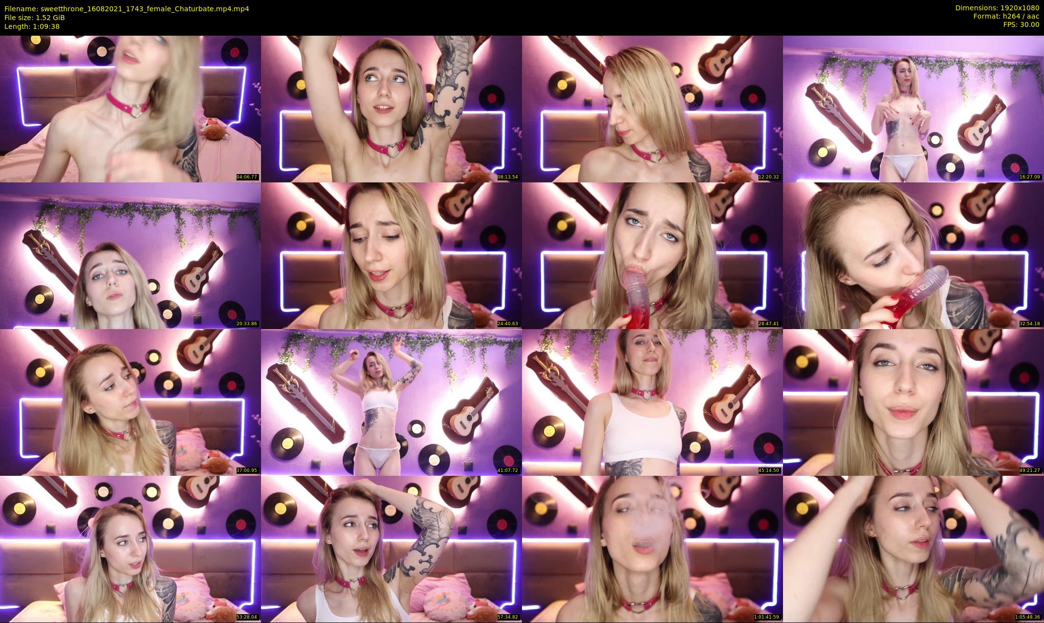 sweetthrone — 70 minute Chaturbate couple cam show recording, 1080p, Aug 16, 2021