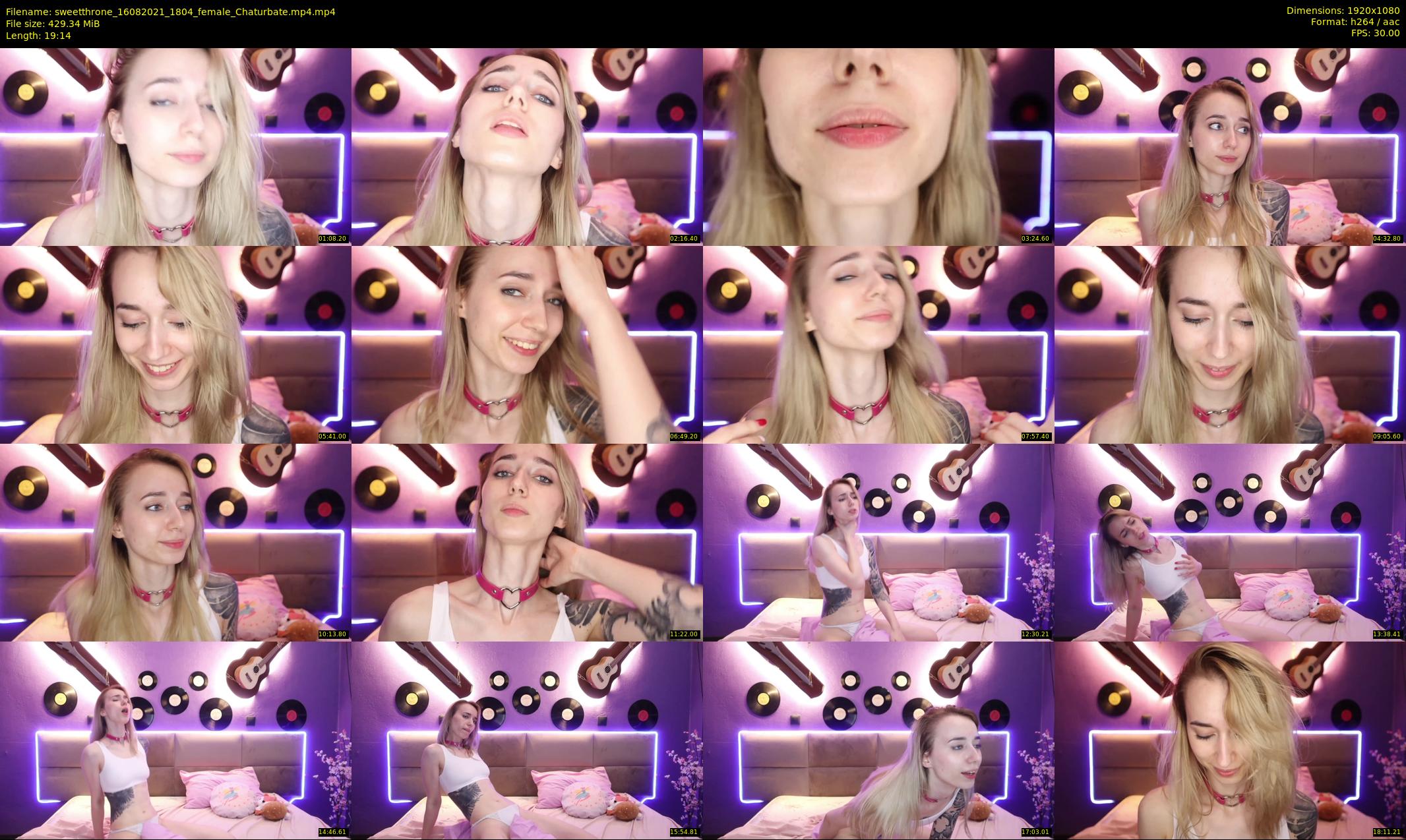 sweetthrone — 20 minute Chaturbate couple cam show recording, 1080p, Aug 16, 2021