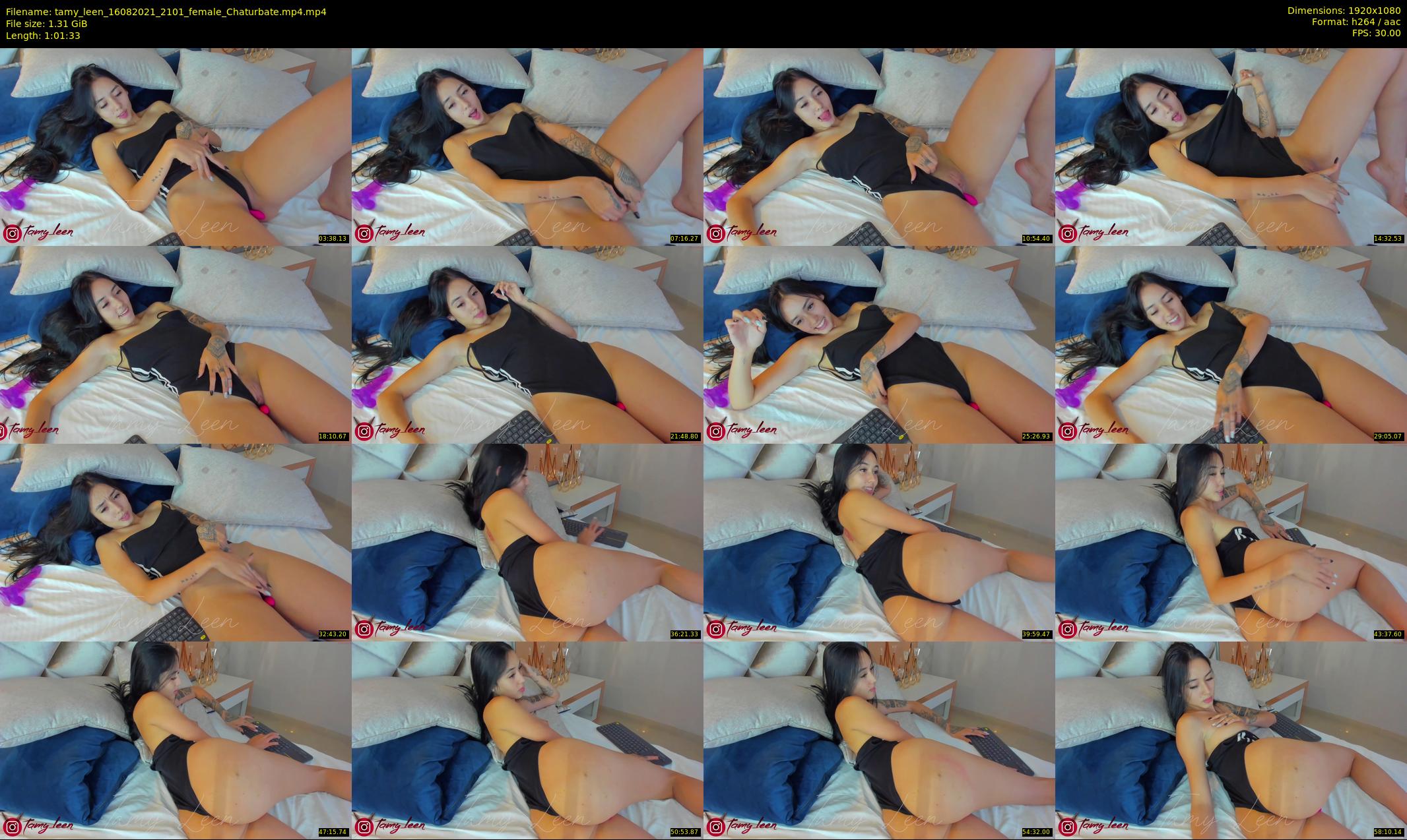 tamy_leen — 62 minute Chaturbate female cam show recording, 1080p, Aug 16, 2021