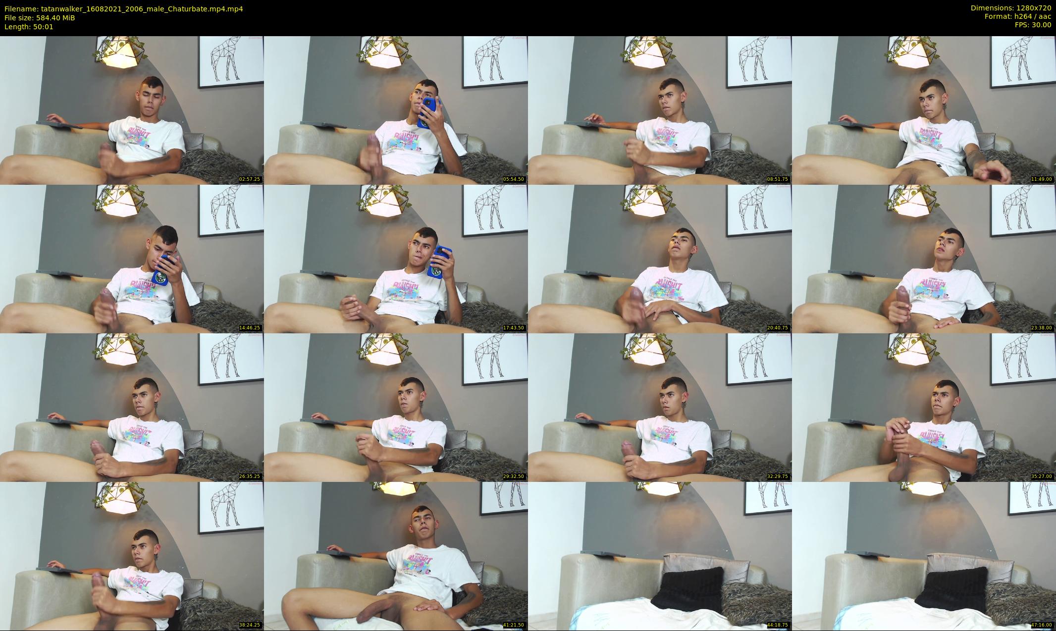 tatanwalker — 51 minute Chaturbate male cam show recording, 720p, Aug 16, 2021