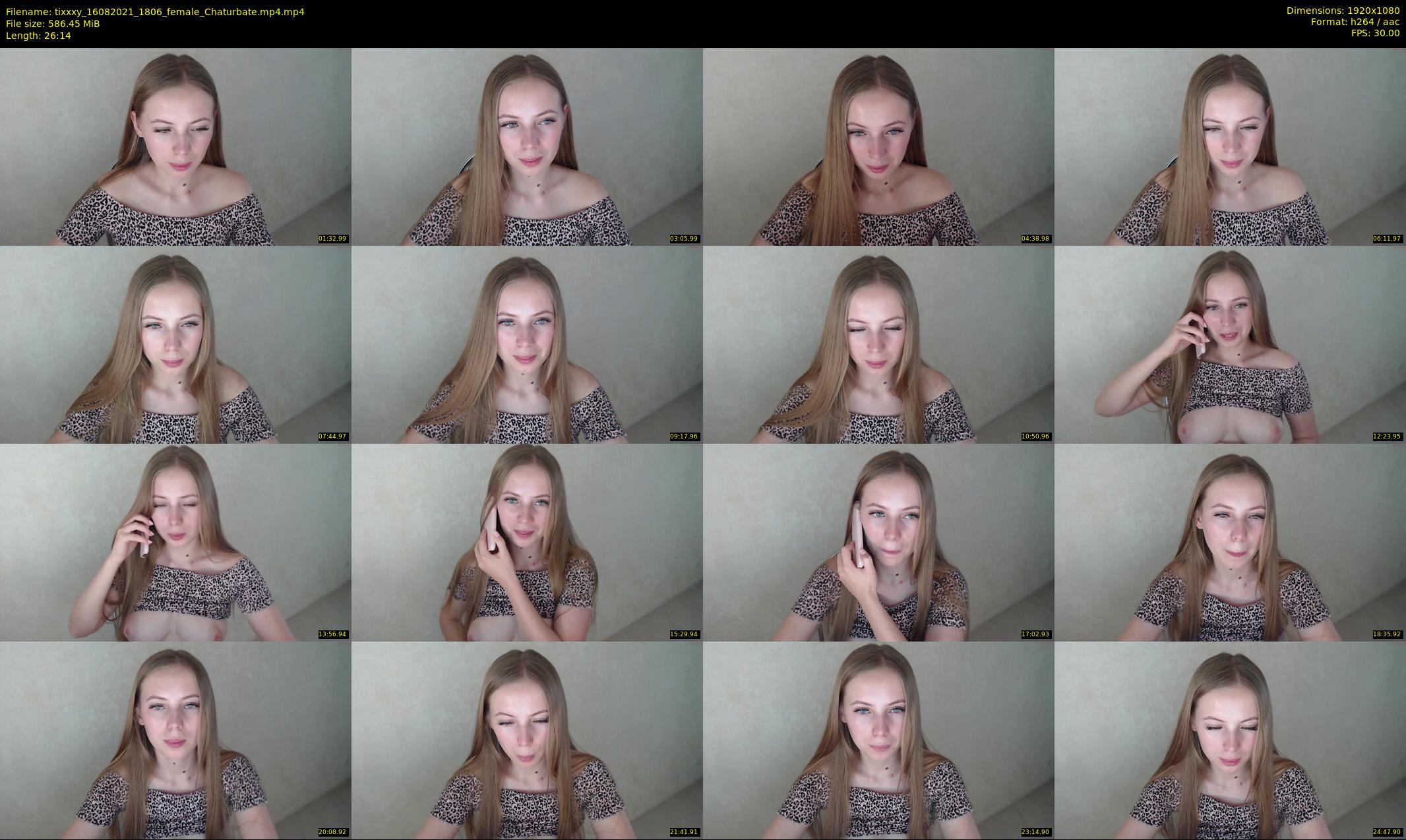 tixxxy — 27 minute Chaturbate female cam show recording, 1080p, Aug 16, 2021
