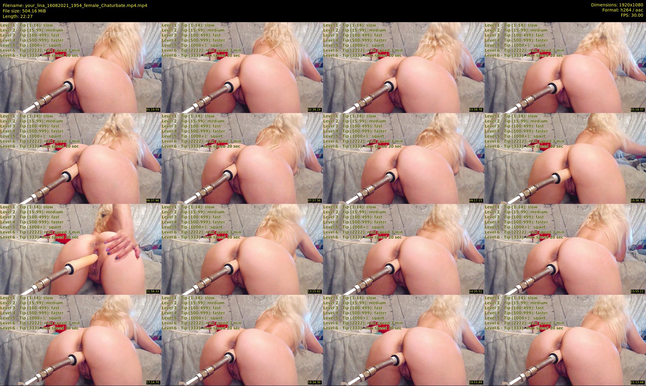 your_lina — 23 minute Chaturbate female cam show recording, 1080p, Aug 16, 2021