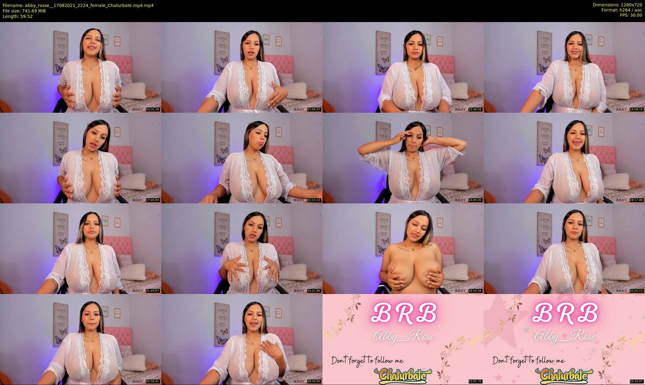 abby_rosse_ — 60 minute Chaturbate female cam show recording, 720p, Aug 17, 2021