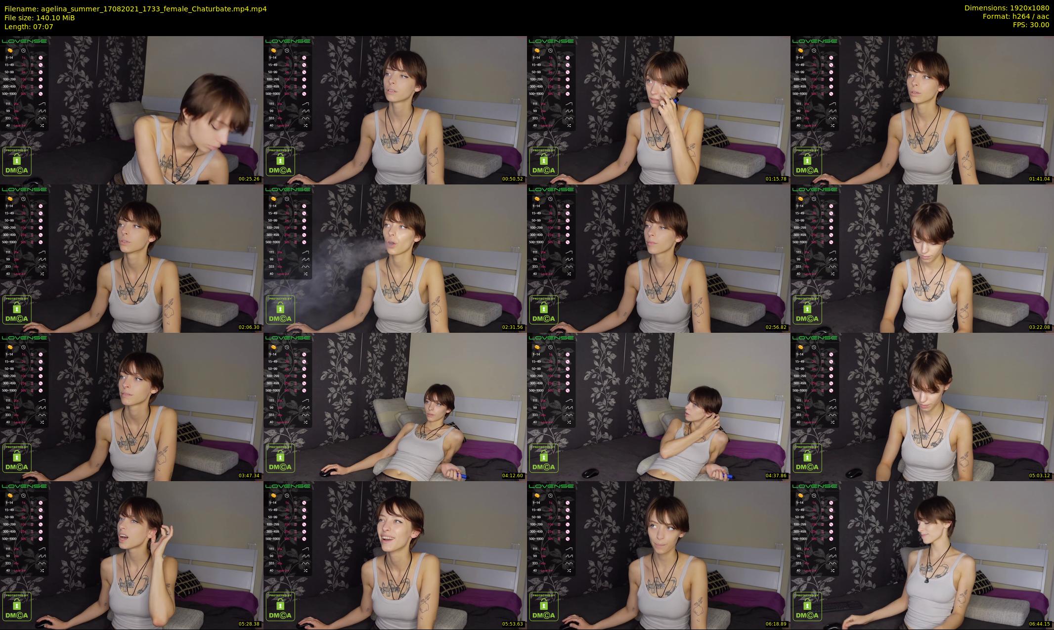 agelina_summer — 8 minute Chaturbate female cam show recording, 1080p, Aug 17, 2021