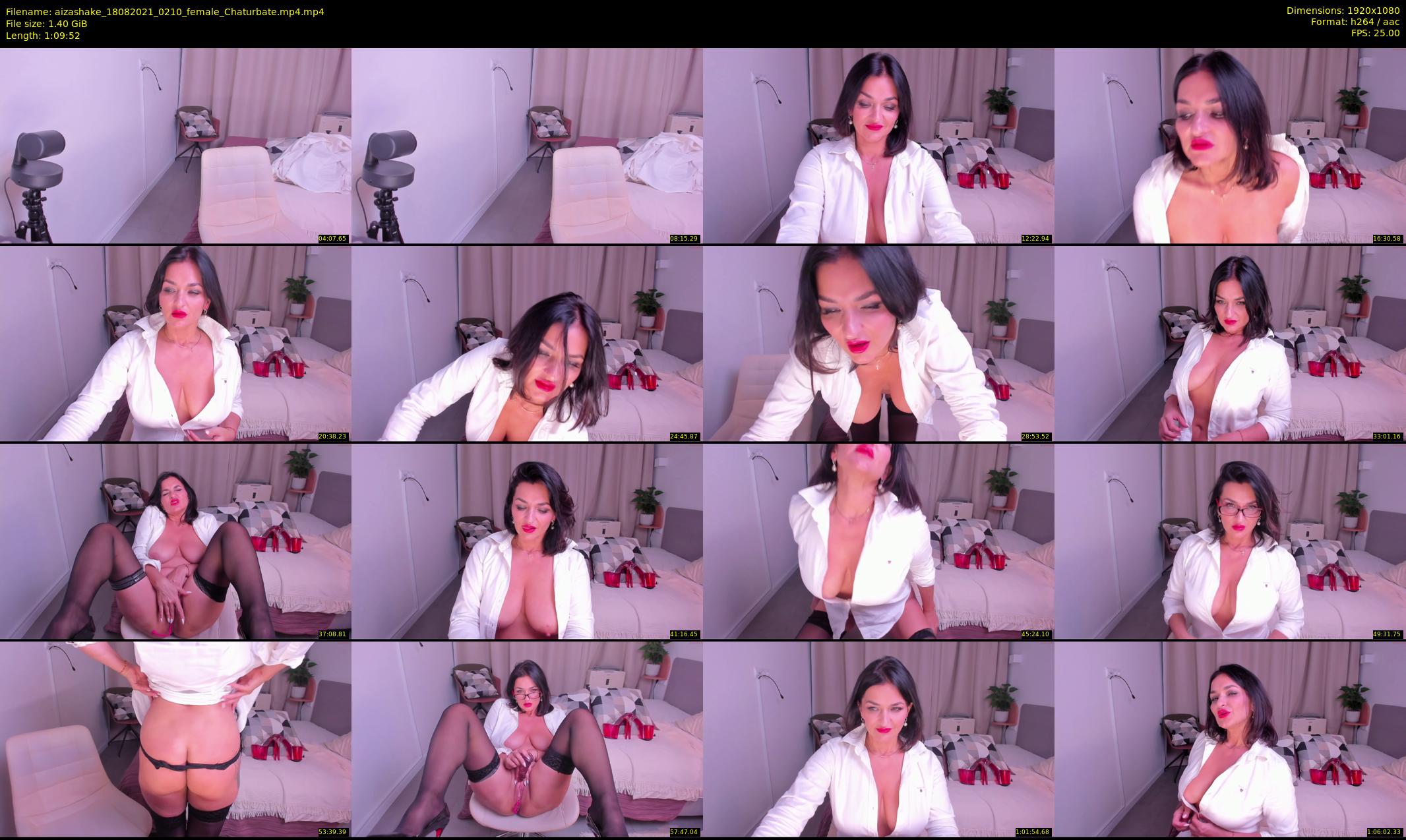 aizashake — 70 minute Chaturbate female cam show recording, 1080p, Aug 18, 2021