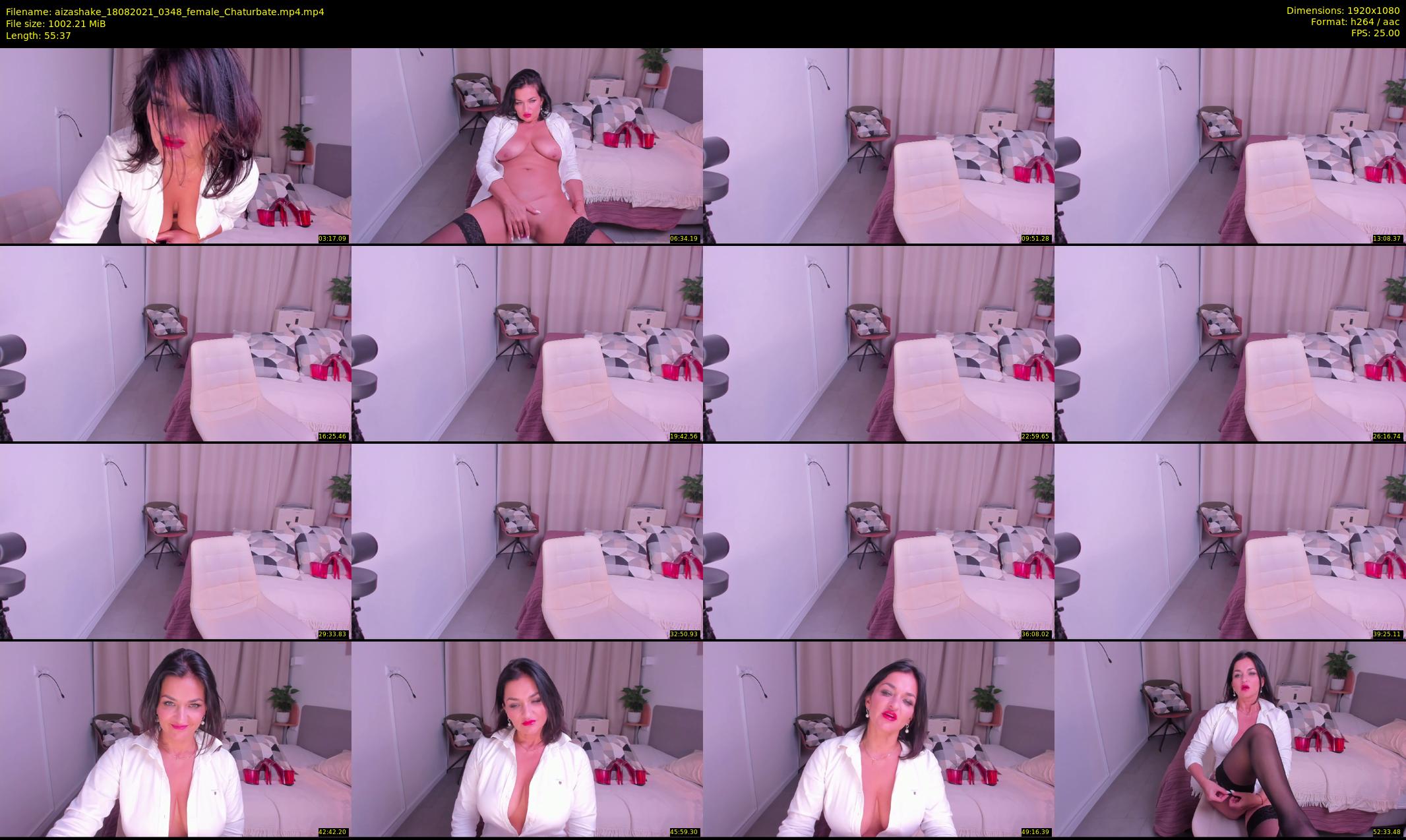 aizashake — 56 minute Chaturbate female cam show recording, 1080p, Aug 18, 2021