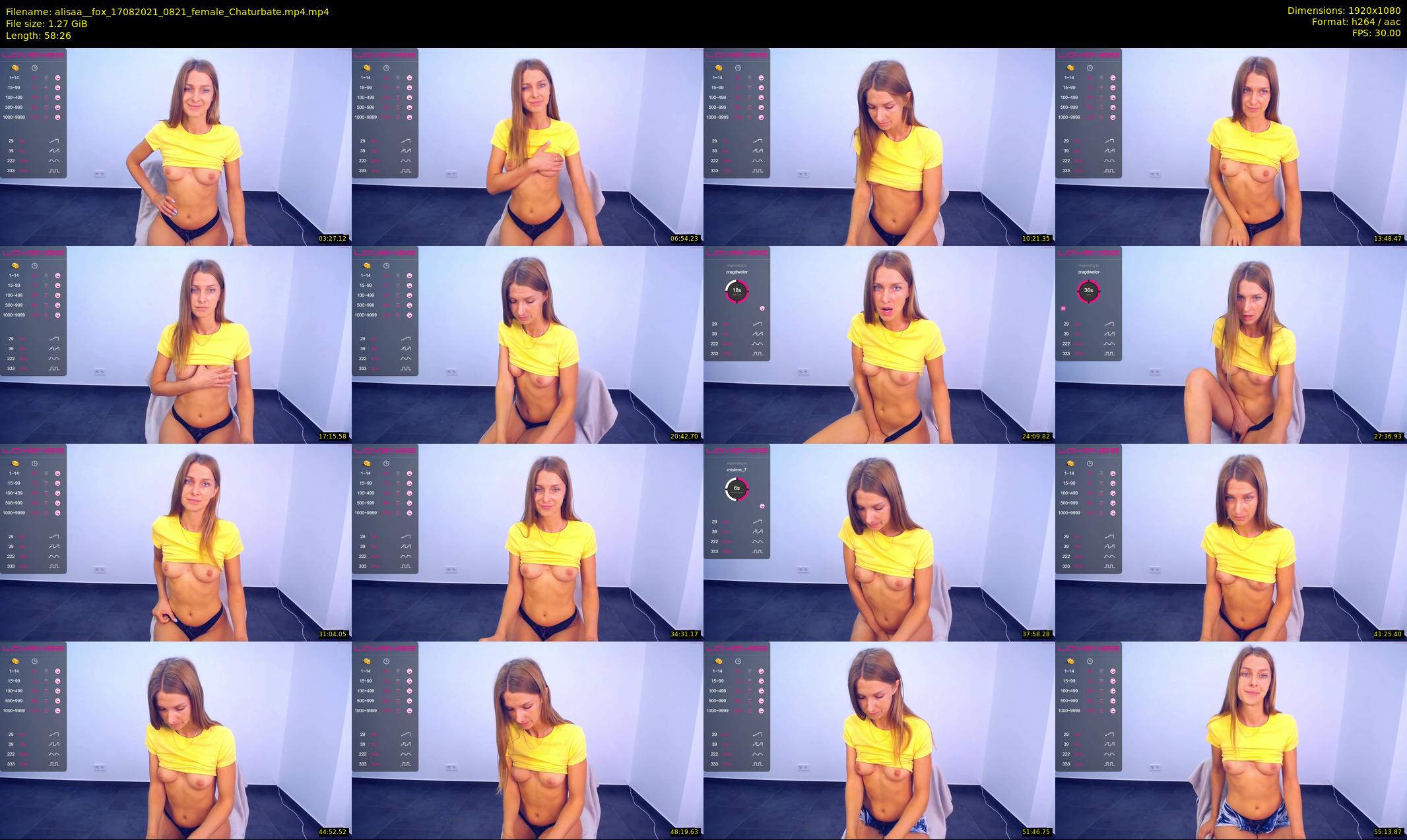 alisaa__fox — 59 minute Chaturbate female cam show recording, 1080p, Aug 17, 2021