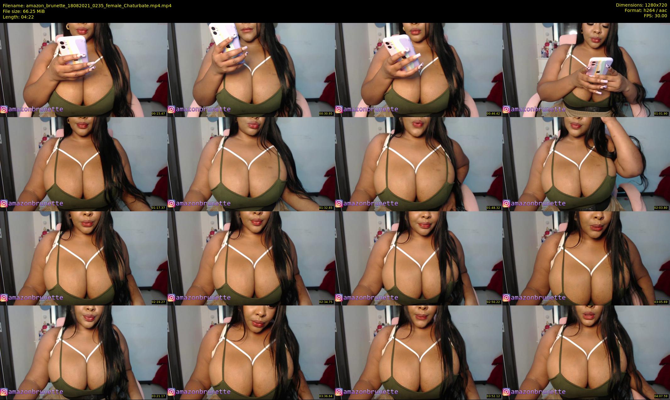 amazon_brunette — 5 minute Chaturbate female cam show recording, 720p, Aug 18, 2021
